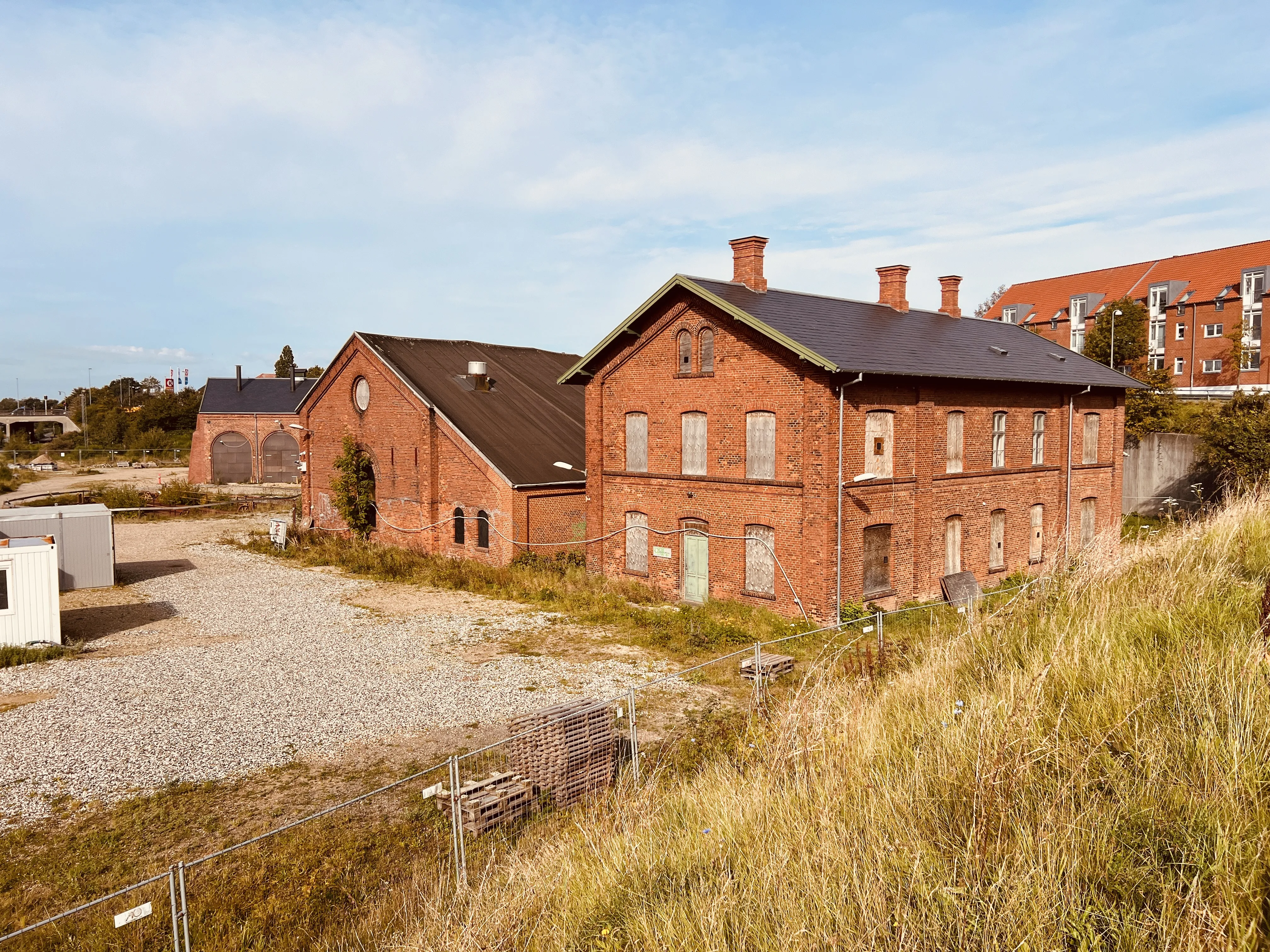 Billede af Viborg Stations remise. Billede af Viborg Stations remise.