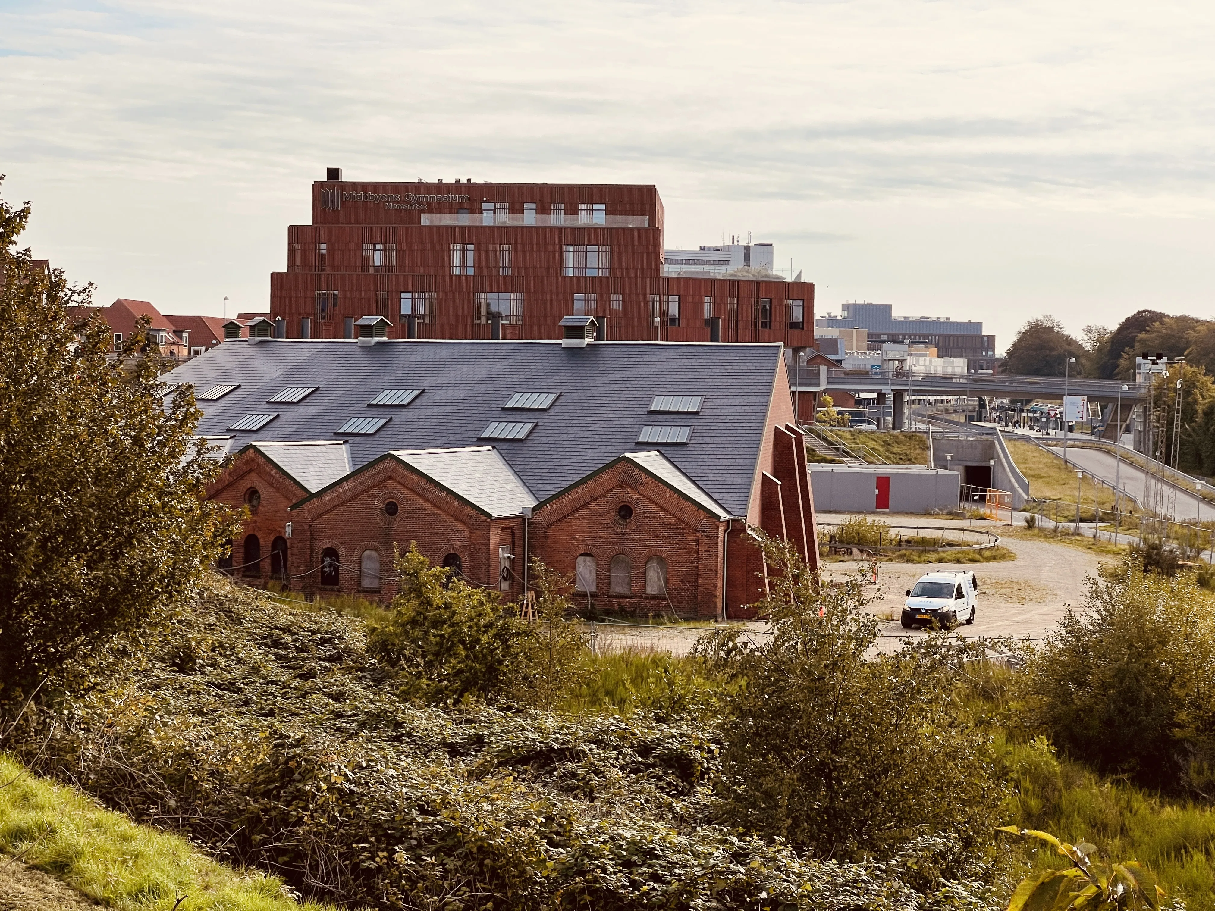 Billede af Viborg Stations remise. Billede af Viborg Stations remise.