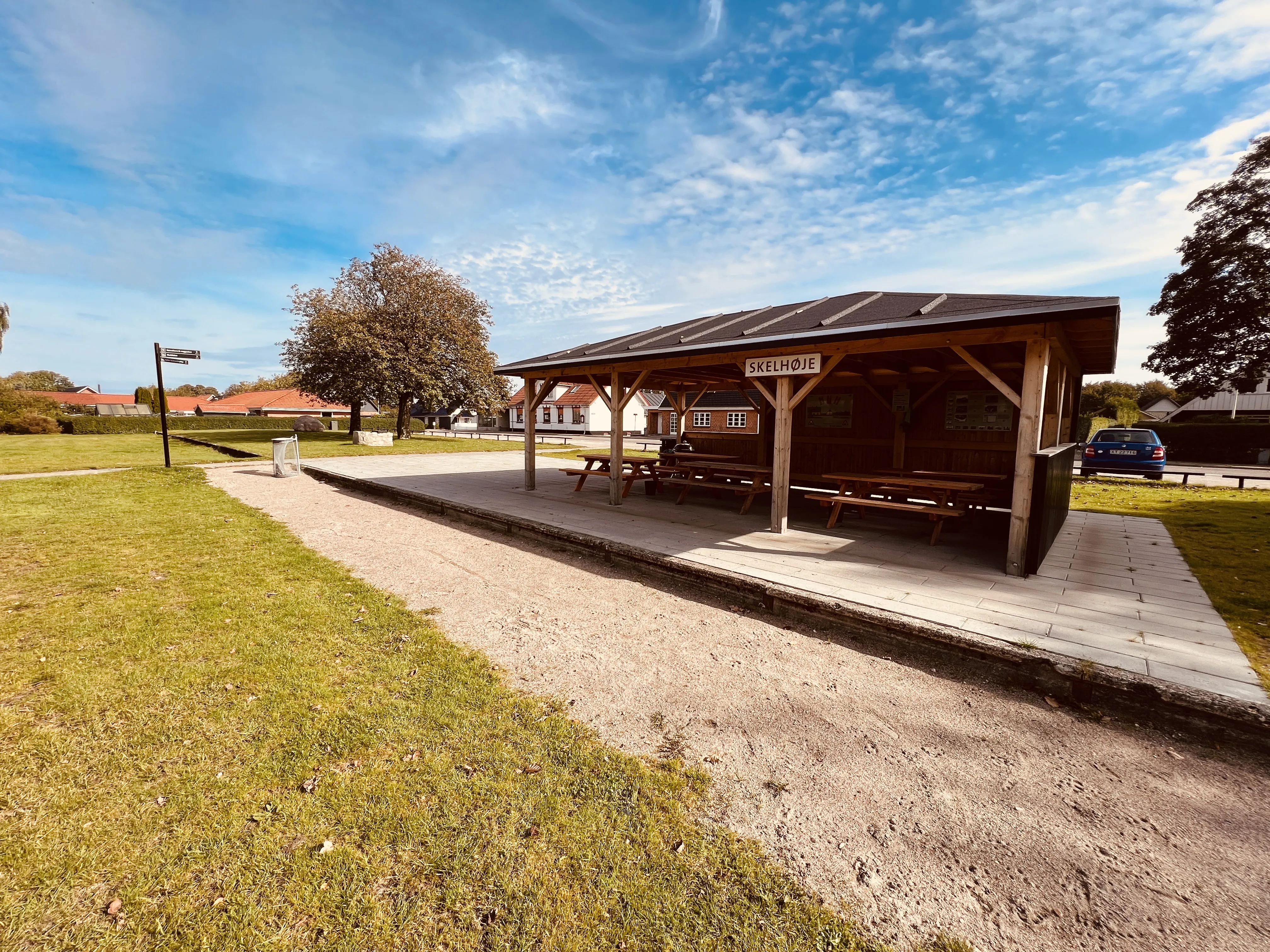 Billede af Skelhøje Station - Station er nedrevet, men Skelhøje Station har ligget her, hvor der er lavet et picnic hus.