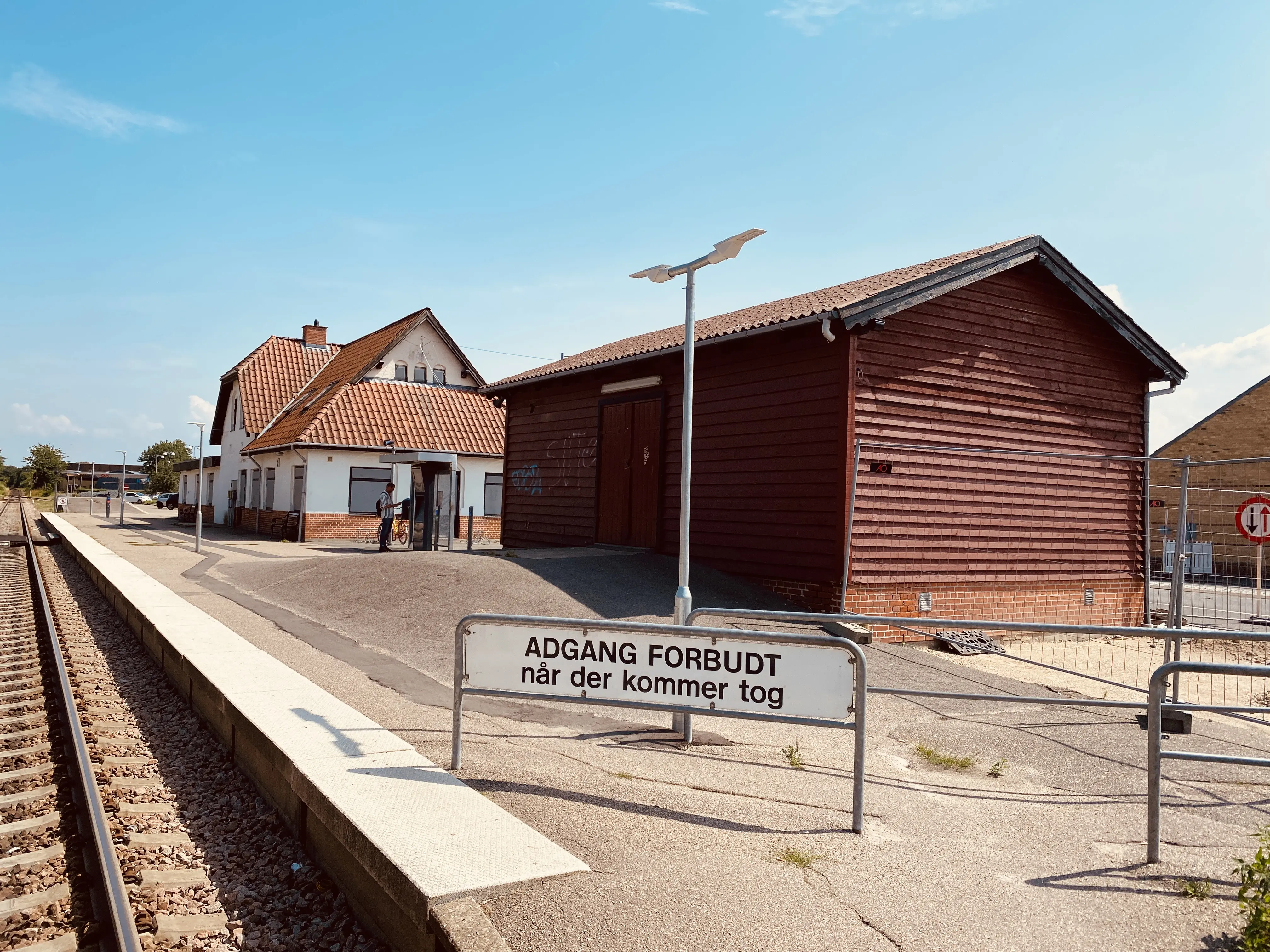 Billede af Stenlille Stations varehus.