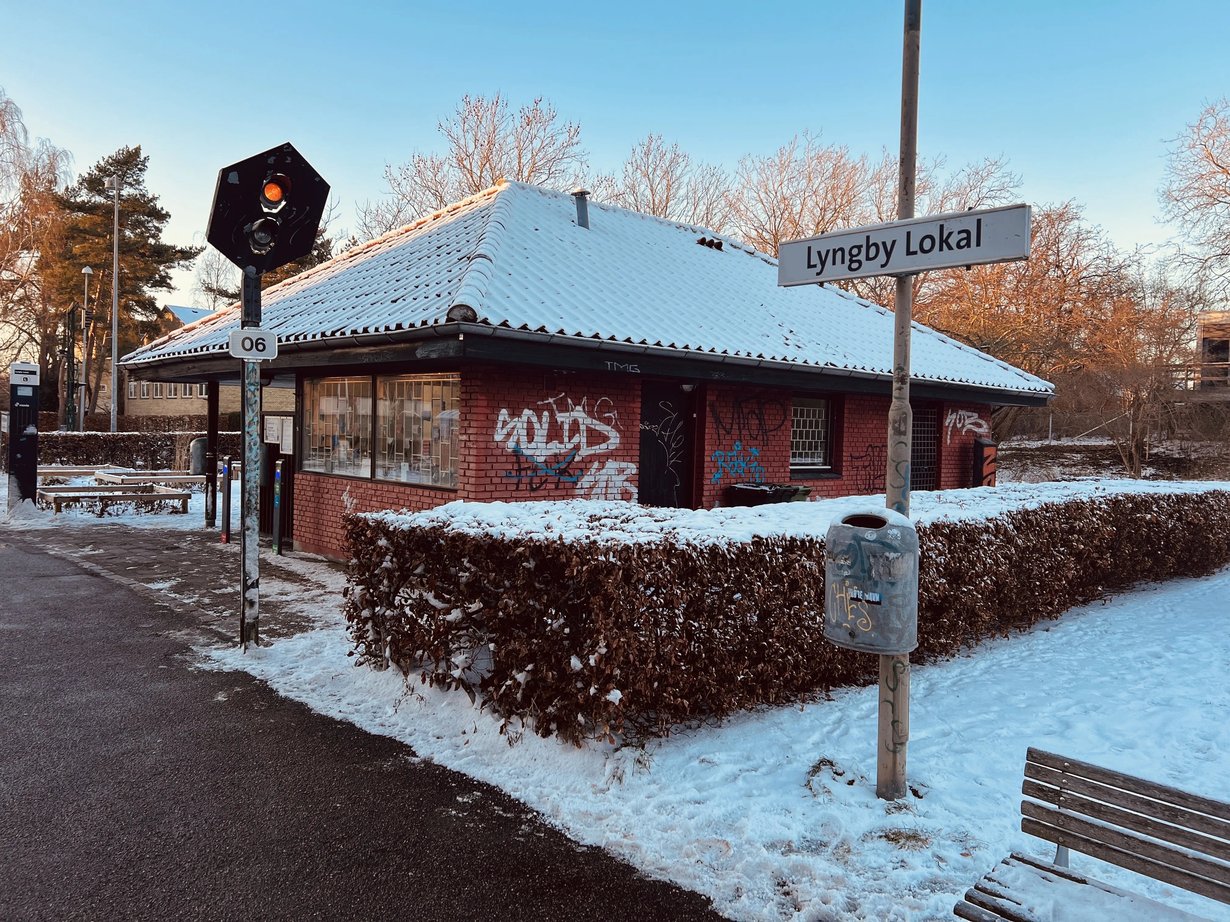 Billede af Lyngby Lokal Station.