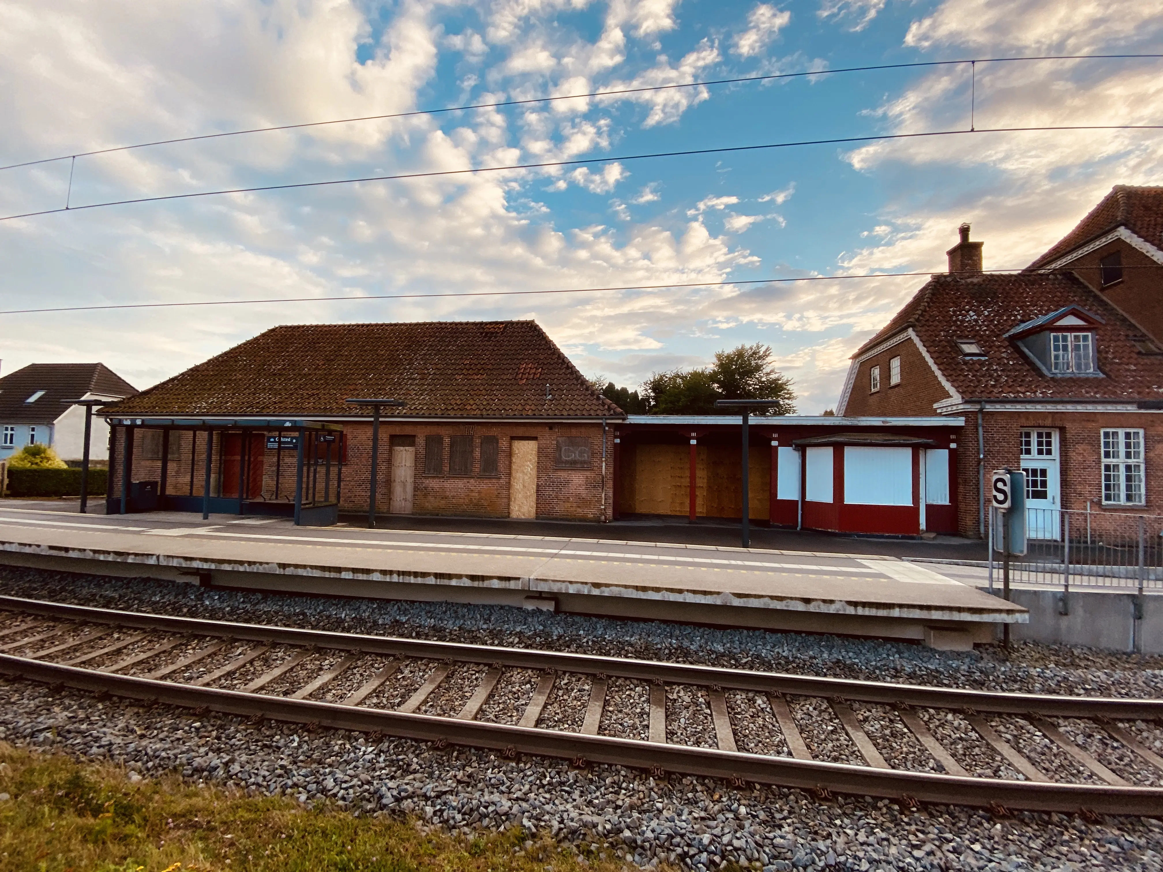 Billede af Gelsted Stations varehus.