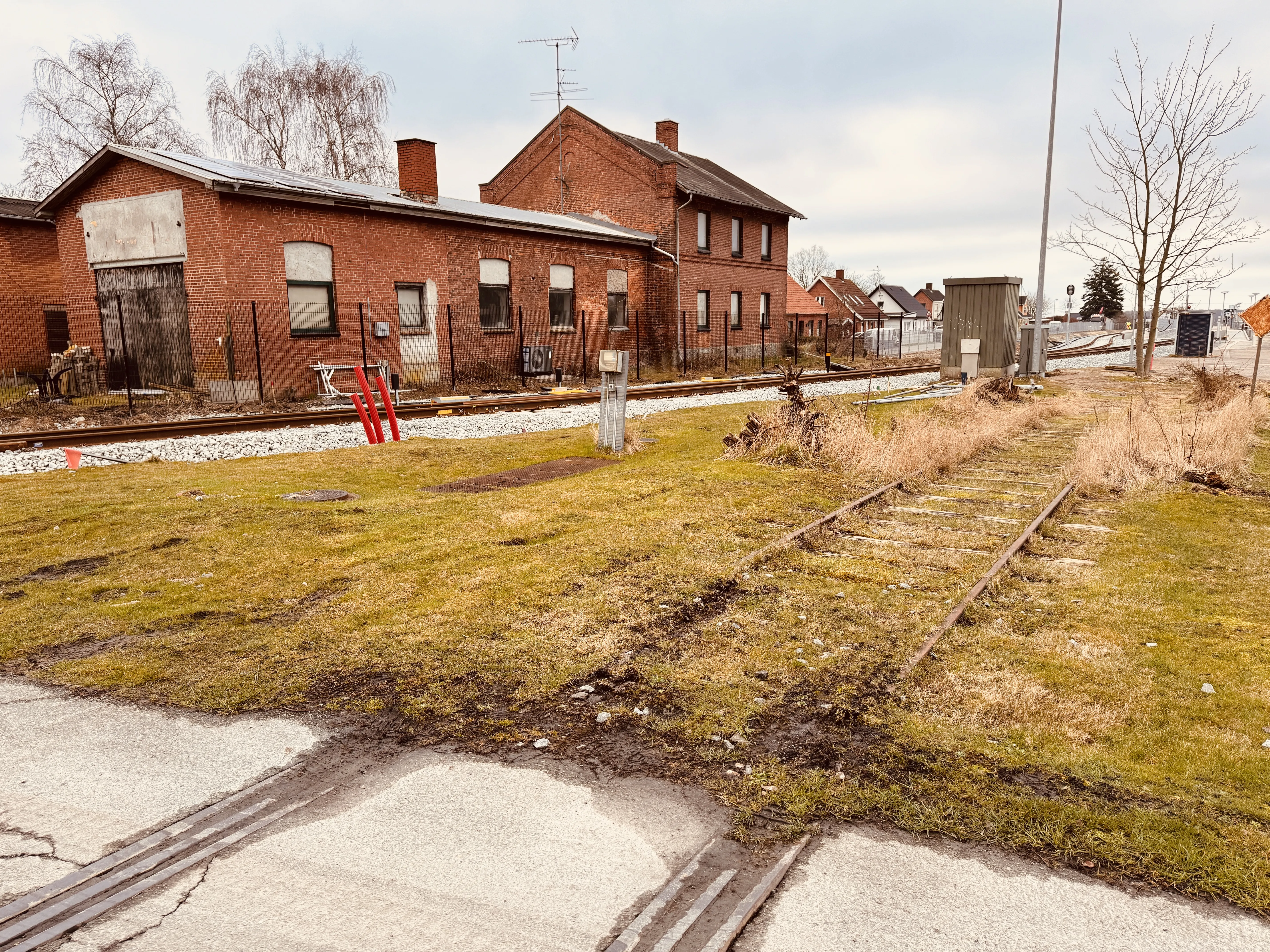 Billede af Stubberup Stations remise.