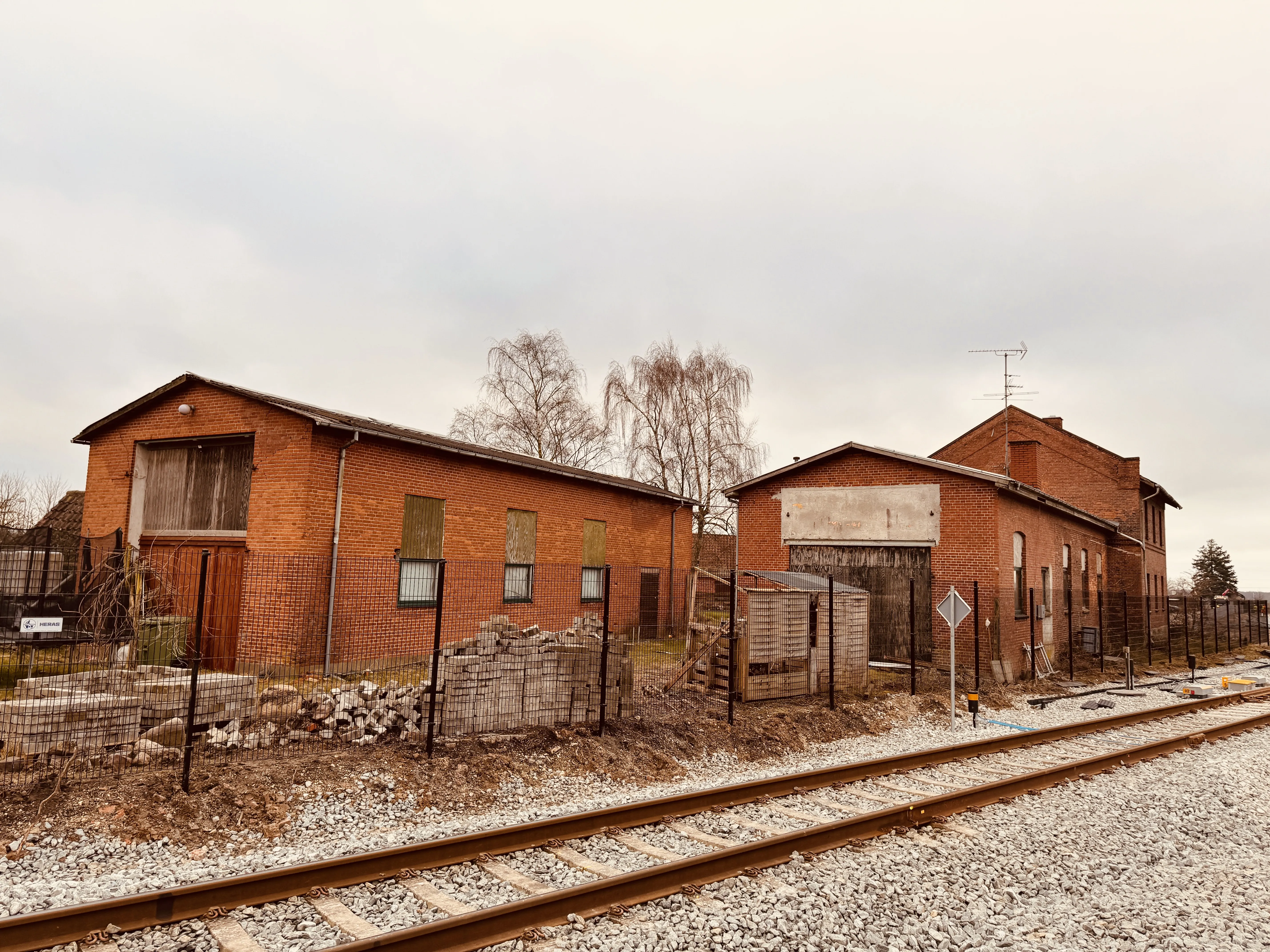 Billede af Stubberup Stations remise.