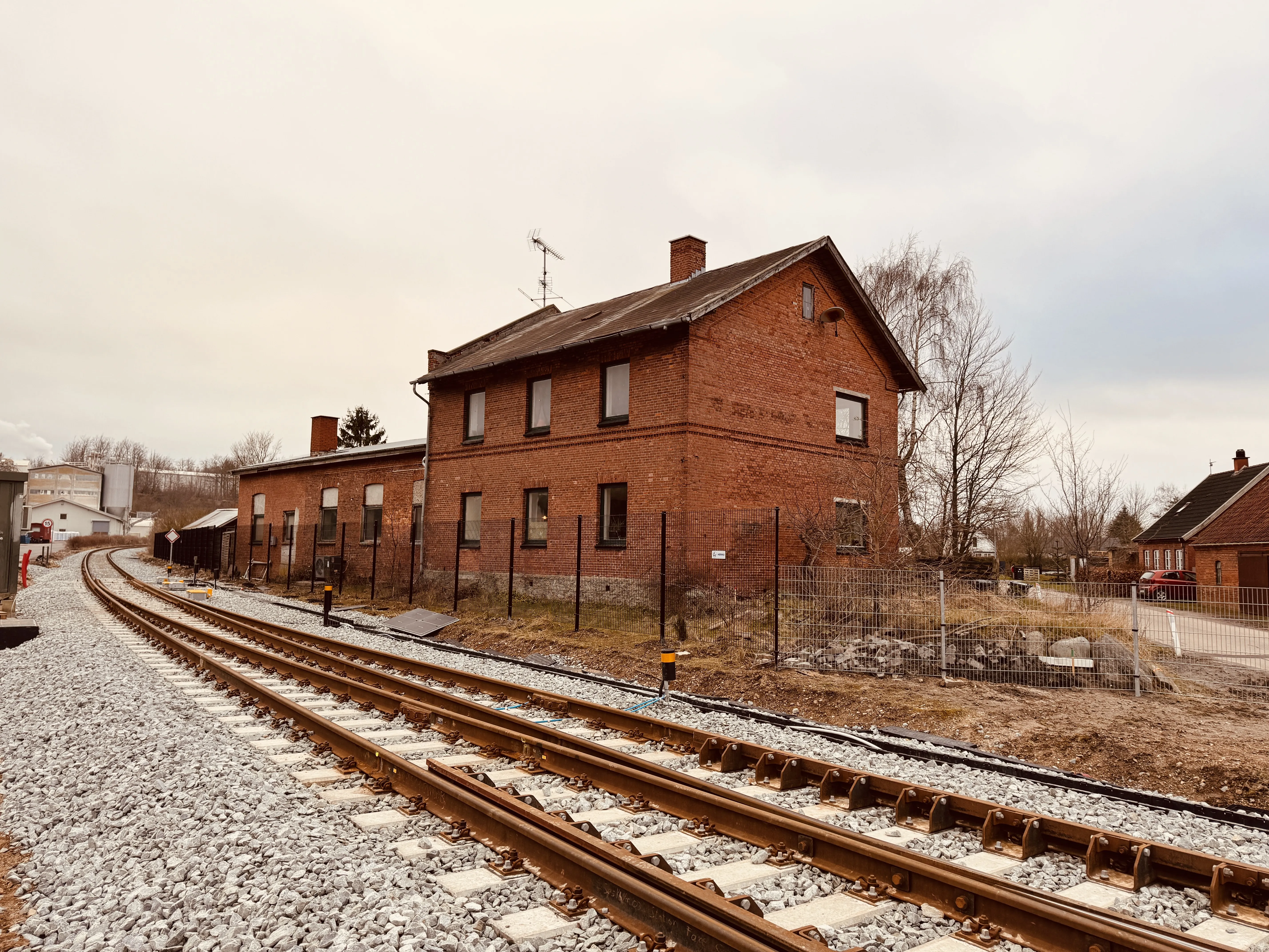 Billede af Stubberup Stations remise.