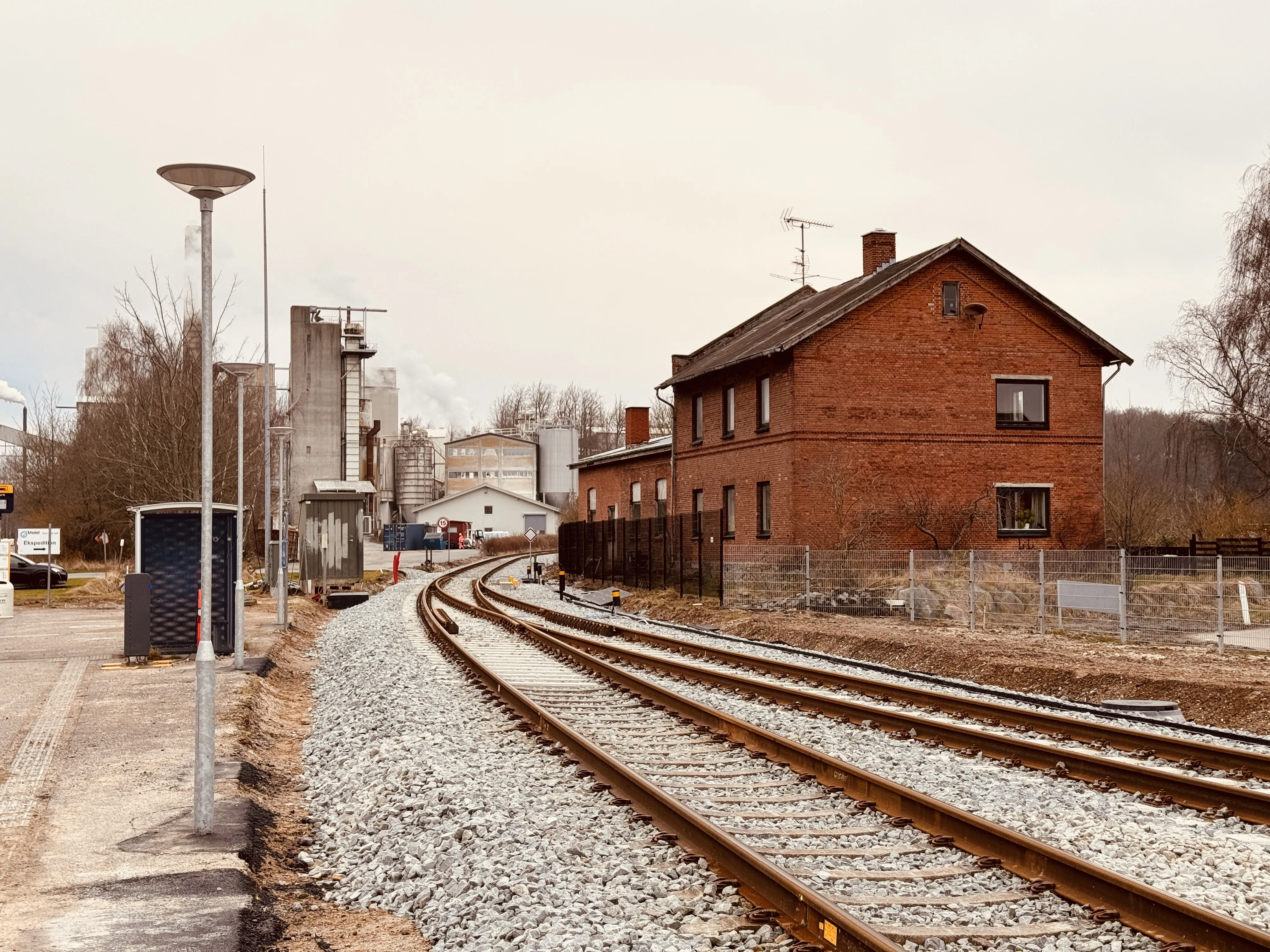 Billede af Stubberup Stations remise.