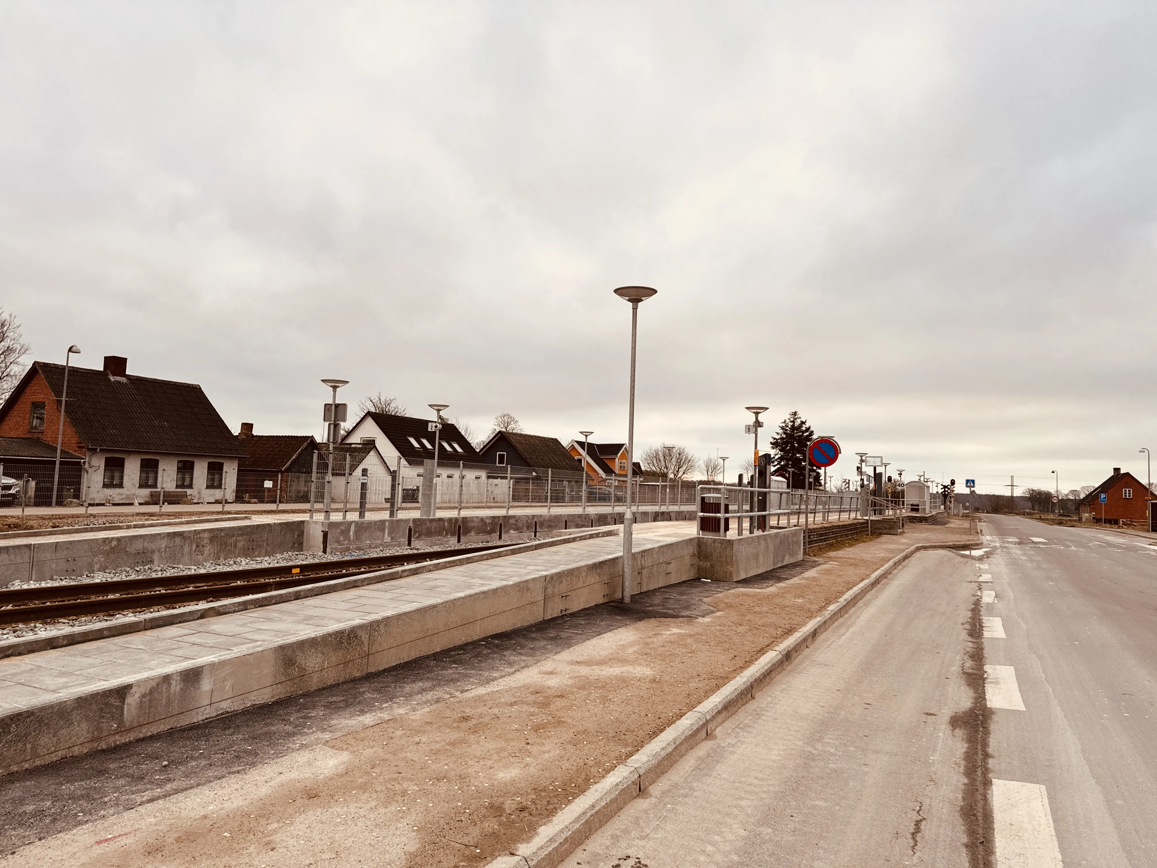 Billede af Faxe Syd Trinbræt. Billede af Faxe Syd Trinbræt.