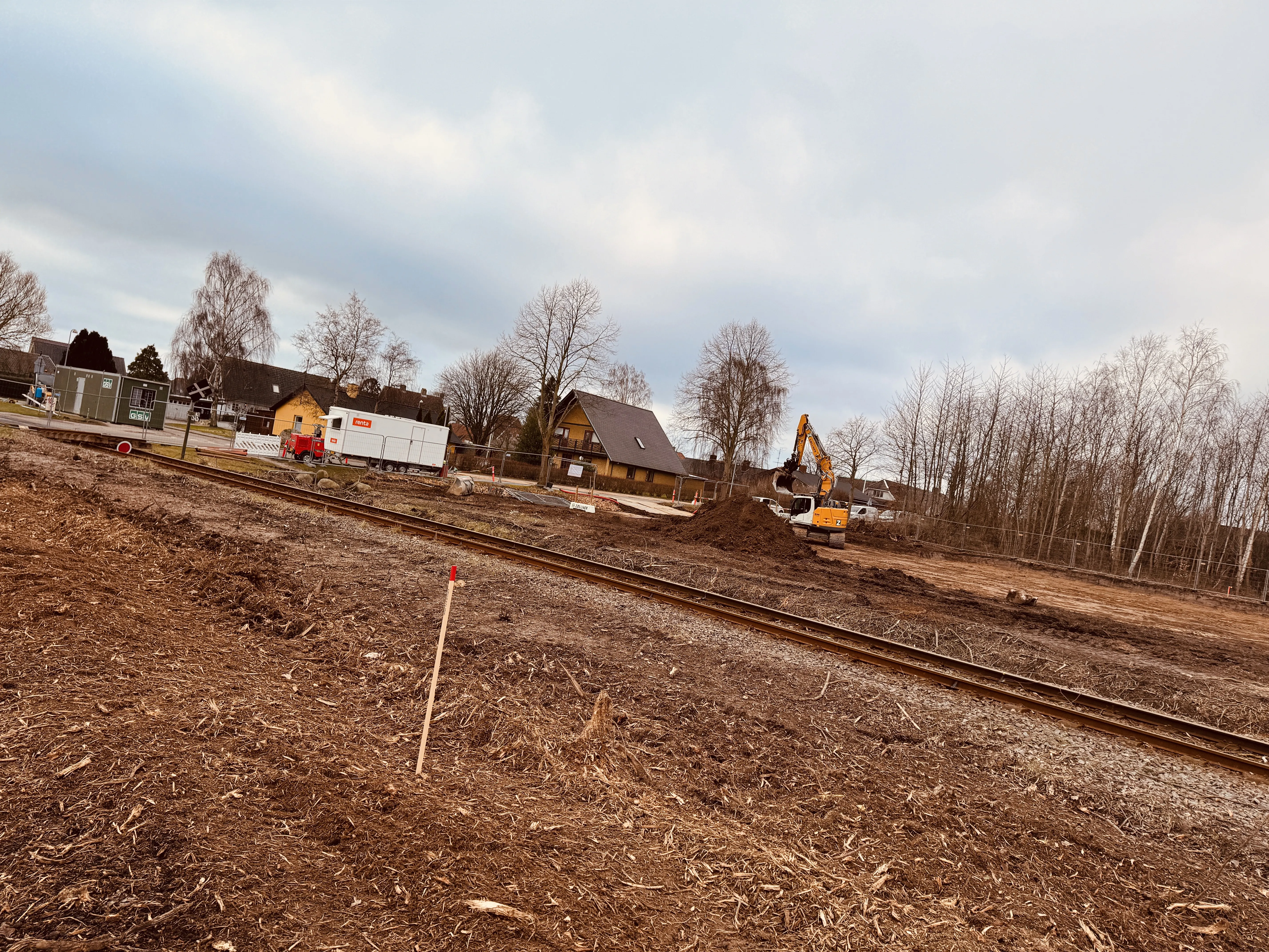 Billede af etableringen af Rødvig Trinbræt, som forventes at åbne som endestation i 3. kvartal 2024. Billede af etableringen af Rødvig Trinbræt, som forventes at åbne som endestation i 3. kvartal 2024.