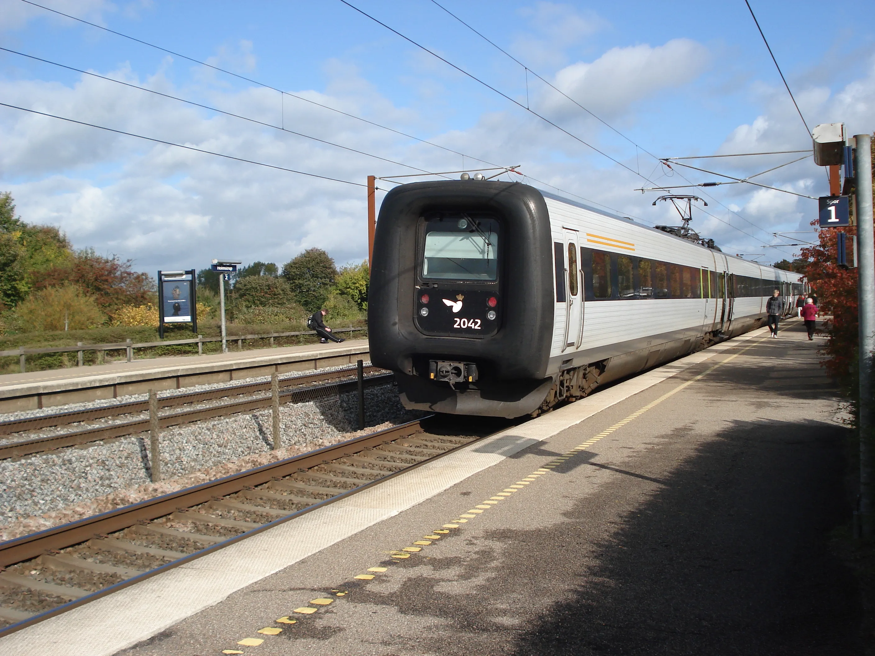 Billede af DSB ER 2042 fotograferet ud for Holmstrup Trinbræt. Billede af DSB ER 2042 fotograferet ud for Holmstrup Trinbræt.