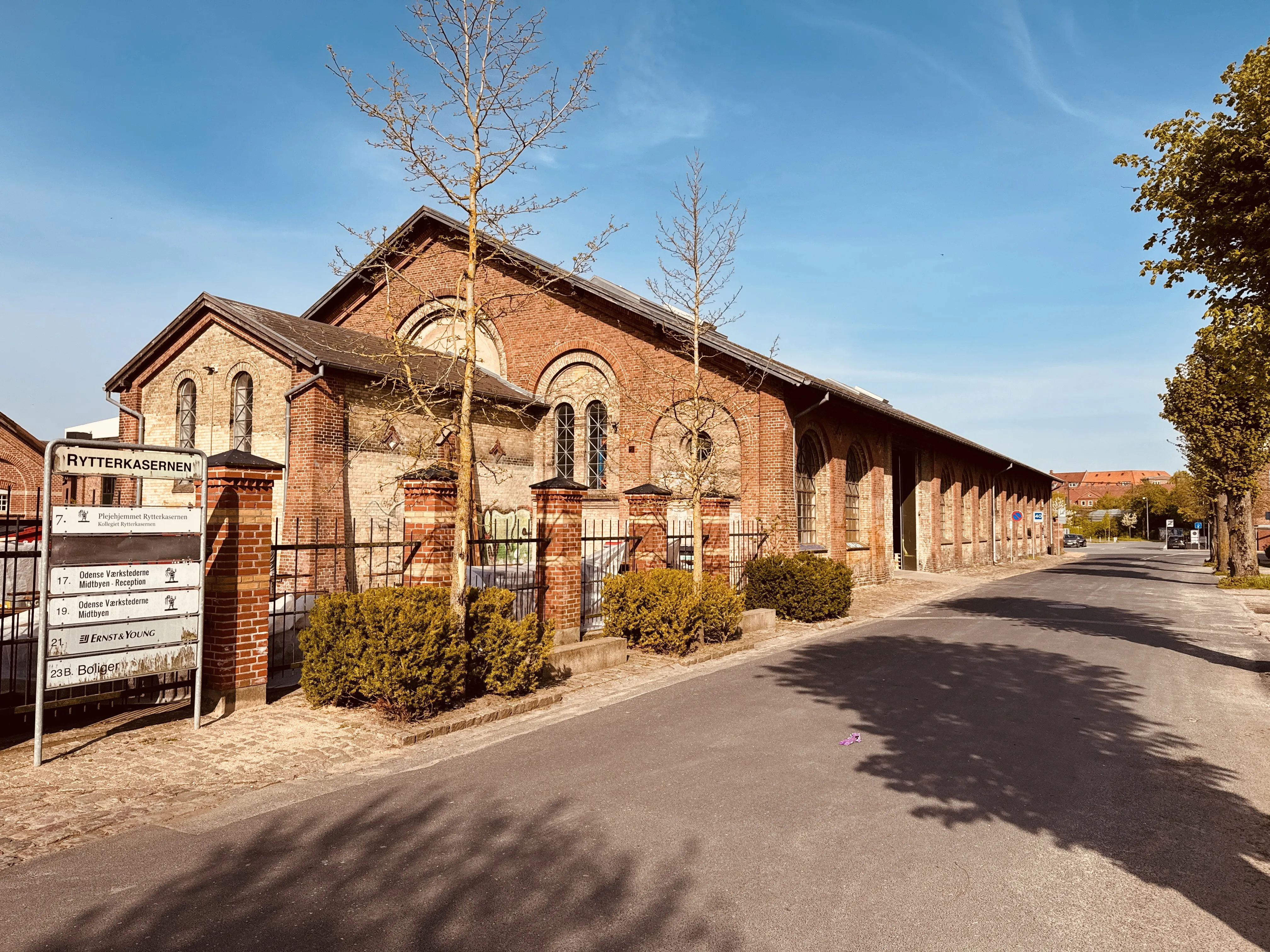Billede af den nedlagte Triangel fabrik i Odense. Billede af den nedlagte Triangel fabrik i Odense.