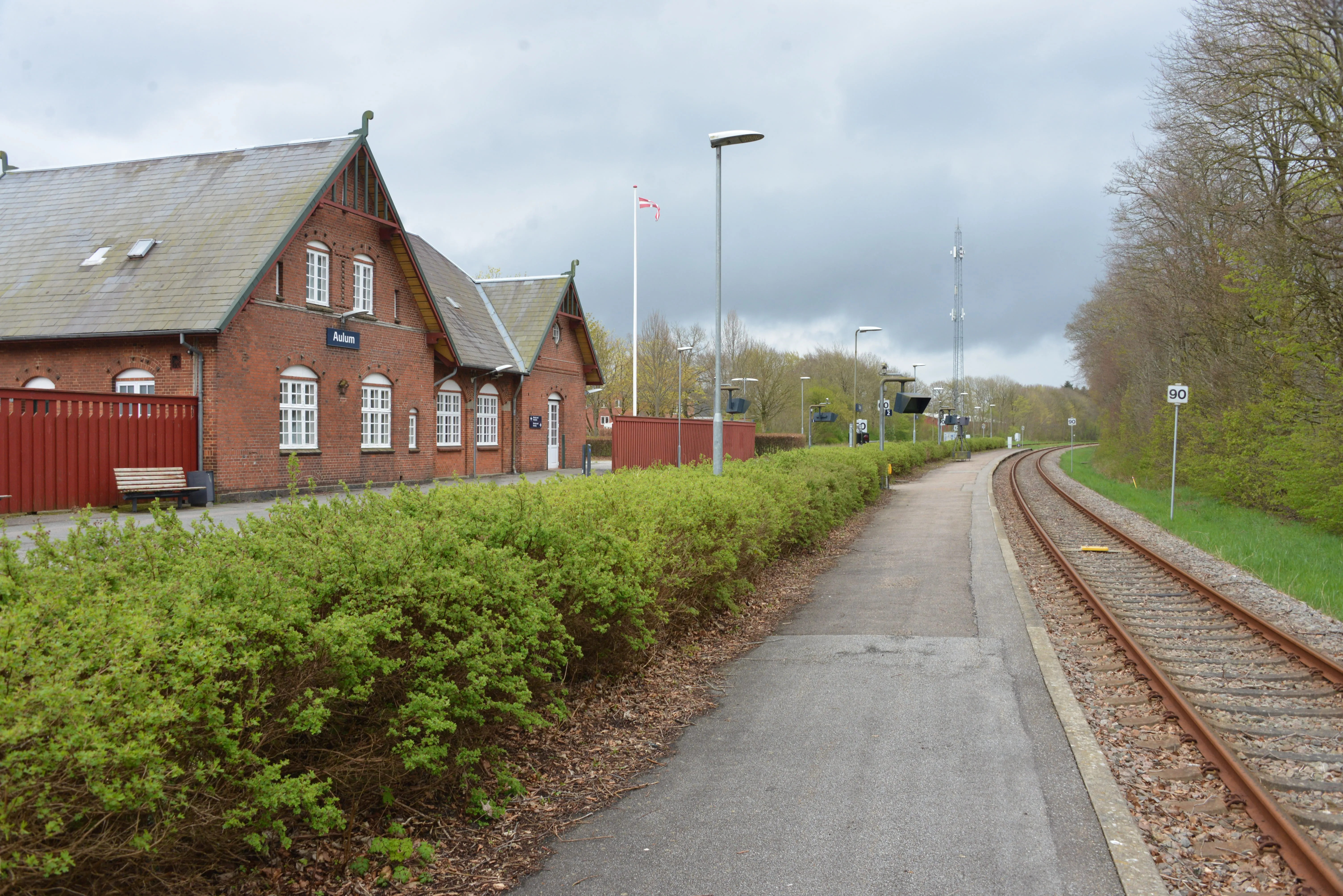 Billede af Aulum Station.