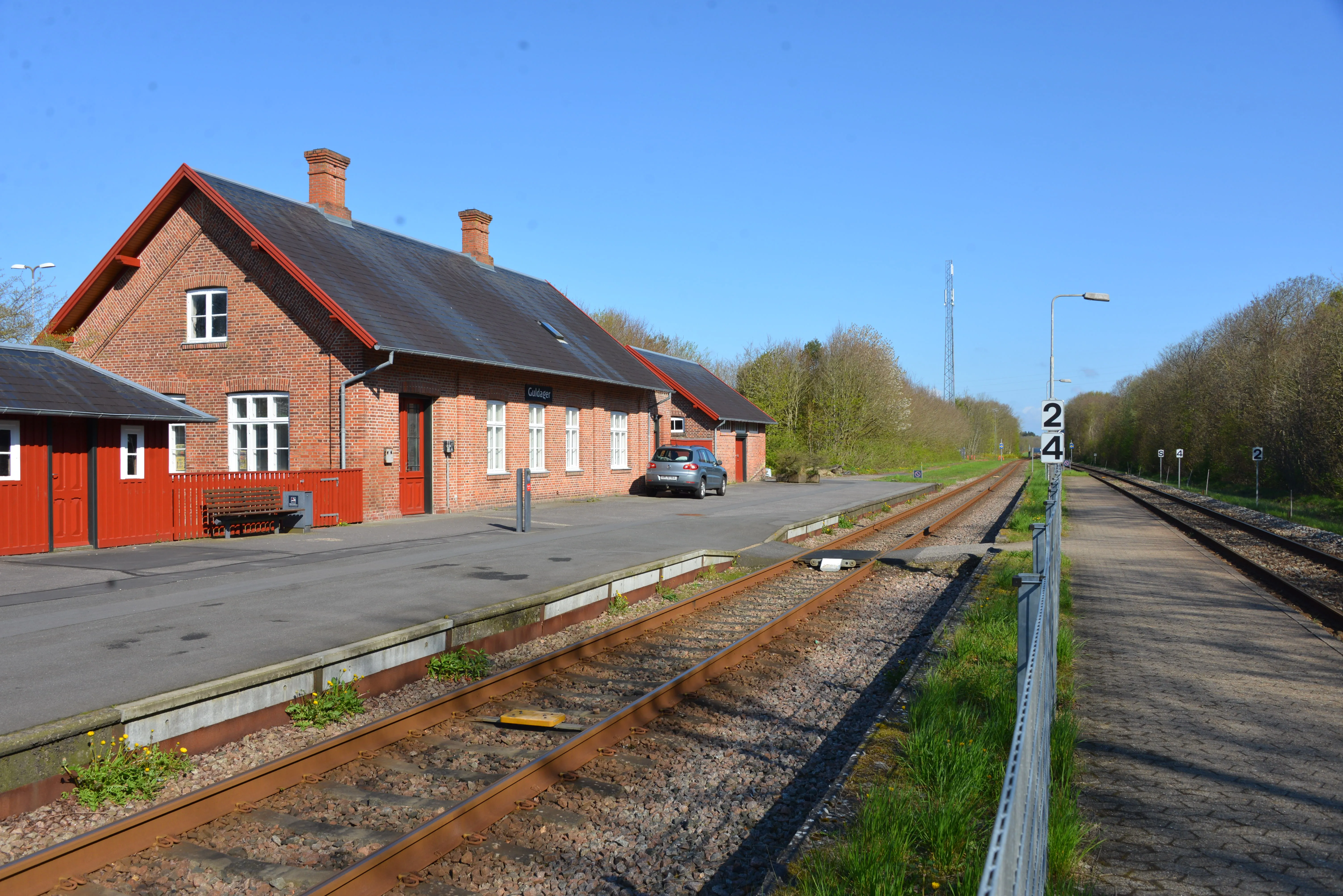 Billede af Guldager Station. Billede af Guldager Station.