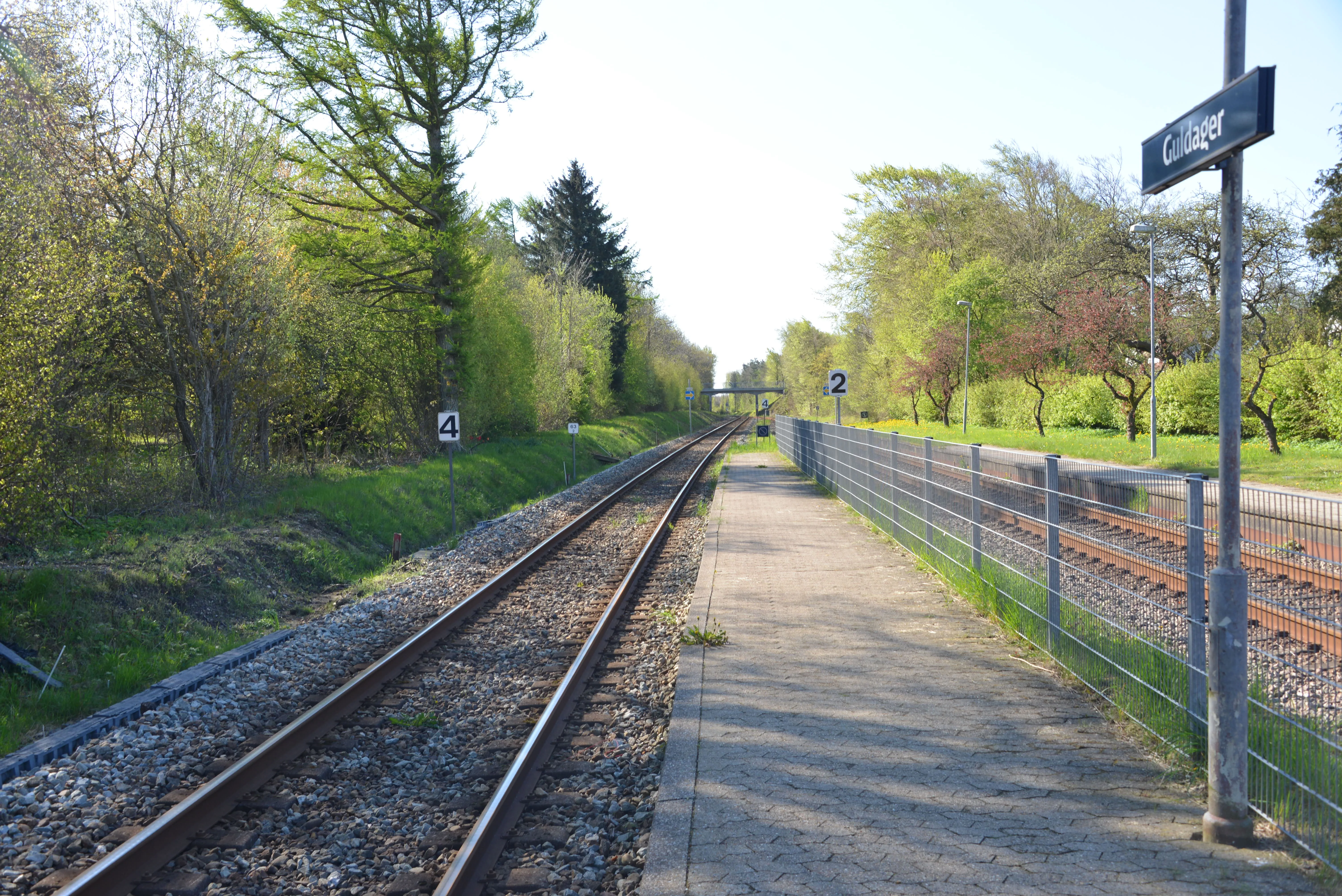 Billede af Guldager Station.