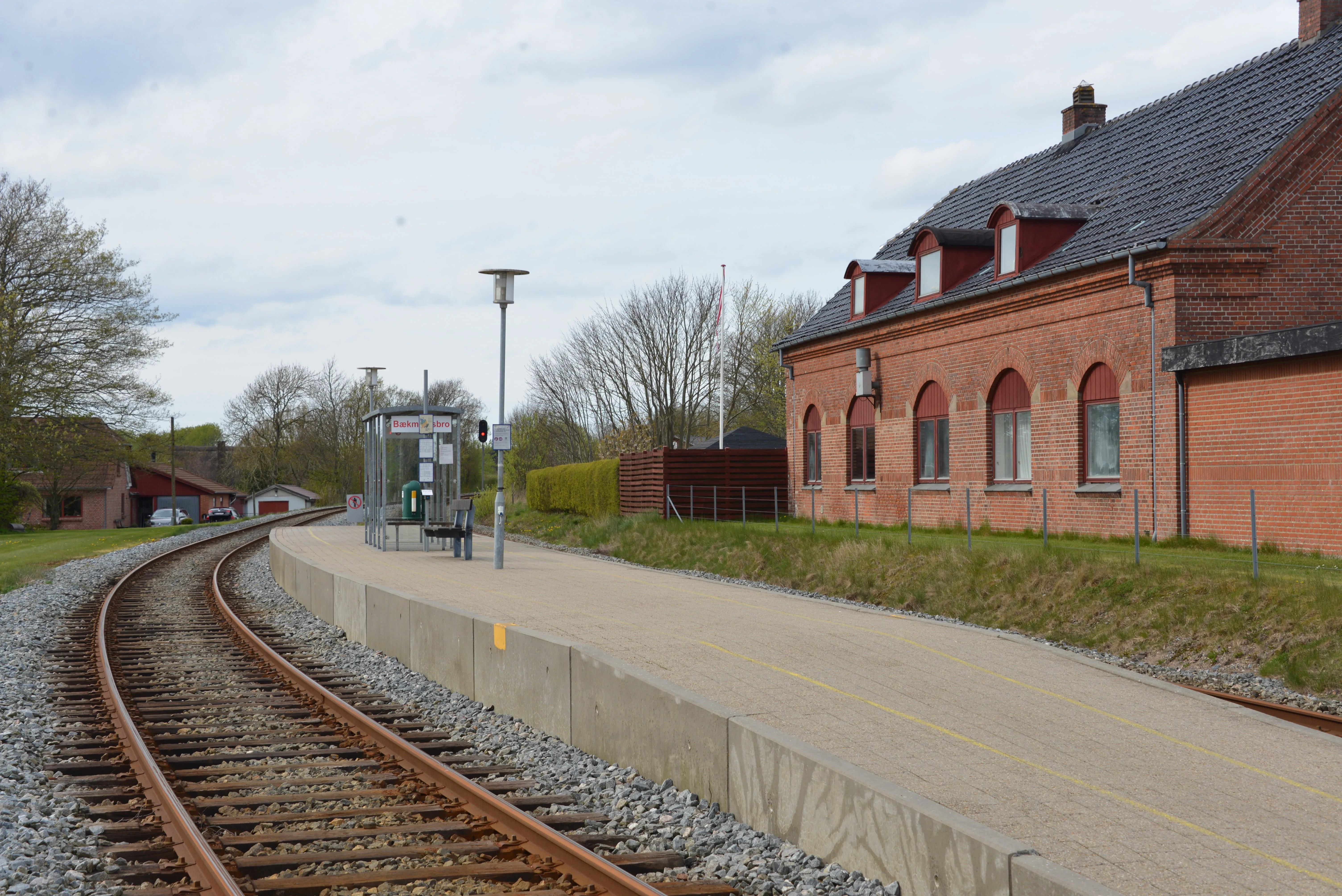 Billede af Bækmarksbro Station. Billede af Bækmarksbro Station.