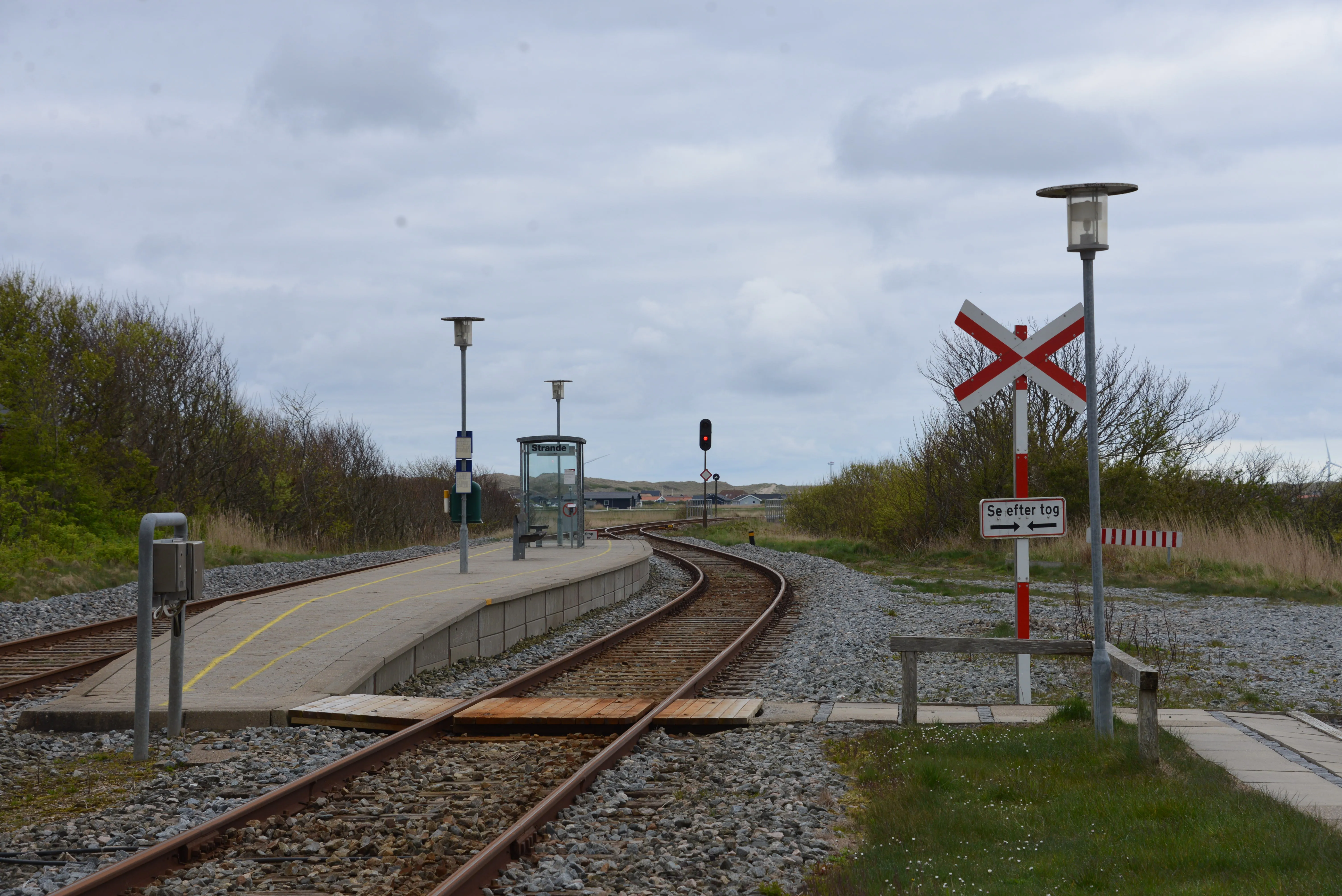 Billede af Strande Station.