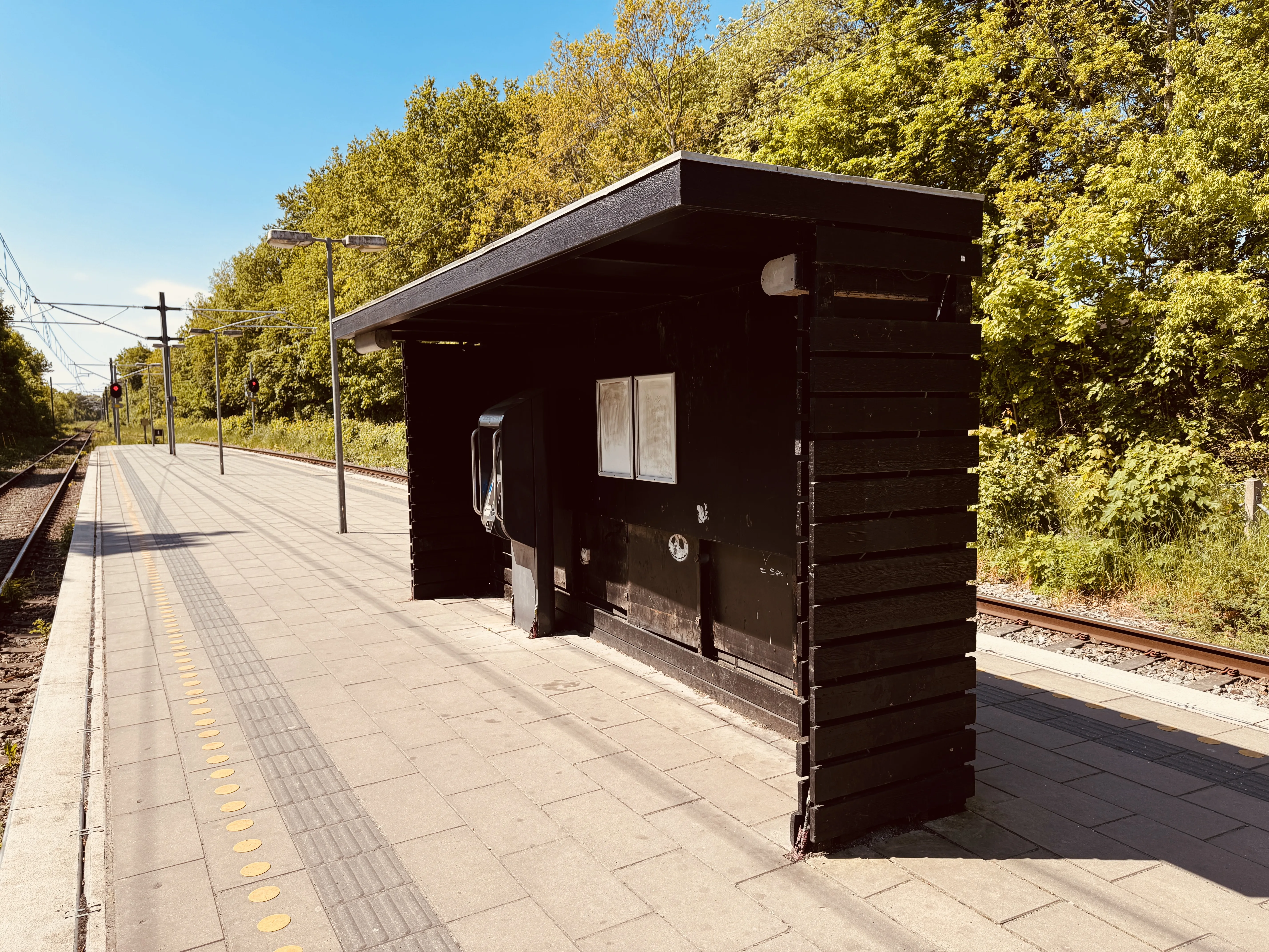 Billede af Skødstrup Trinbræt. Billede af Skødstrup Trinbræt.