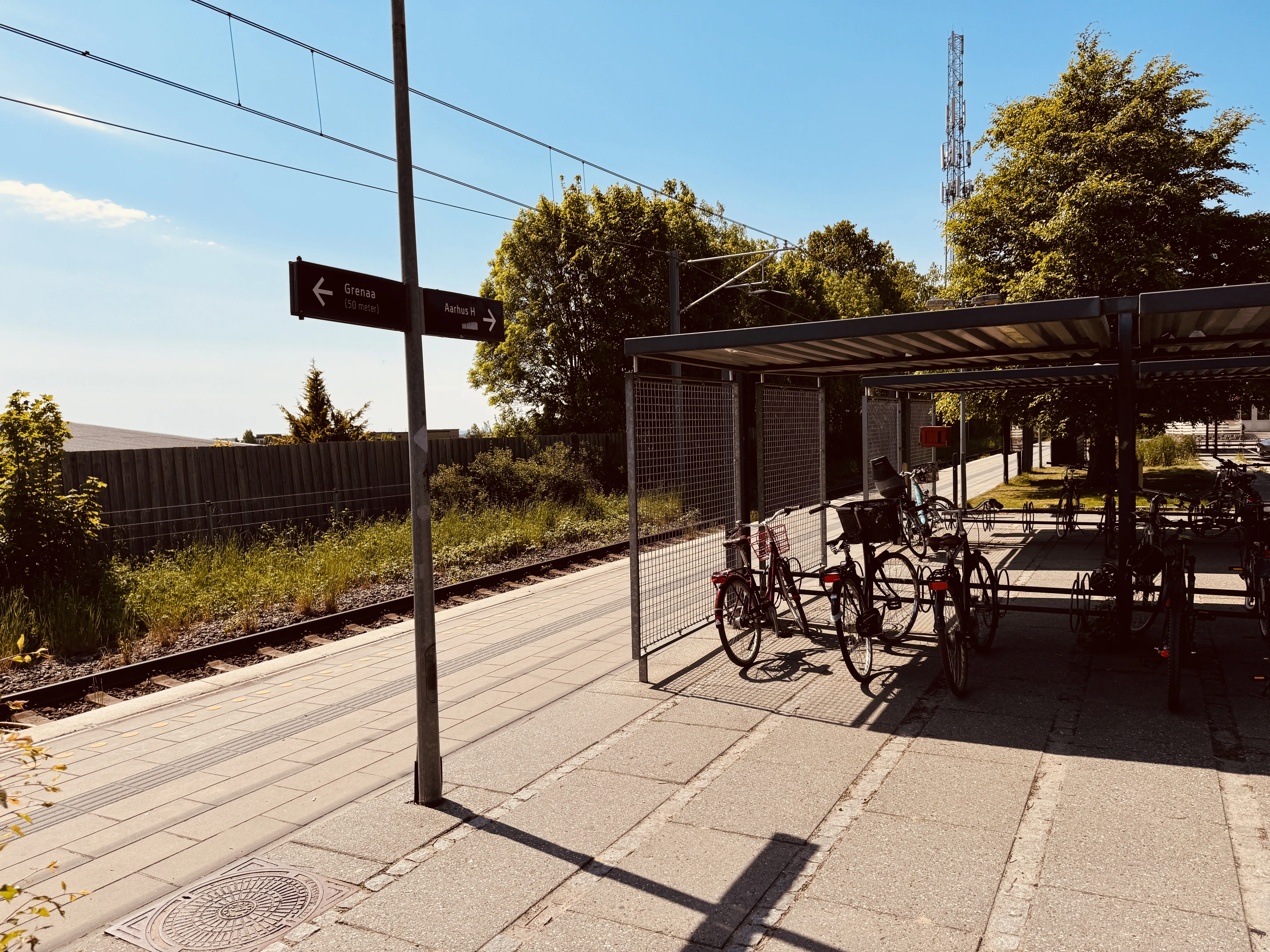 Billede af Hjortshøj Letbanestation. Billede af Hjortshøj Letbanestation.