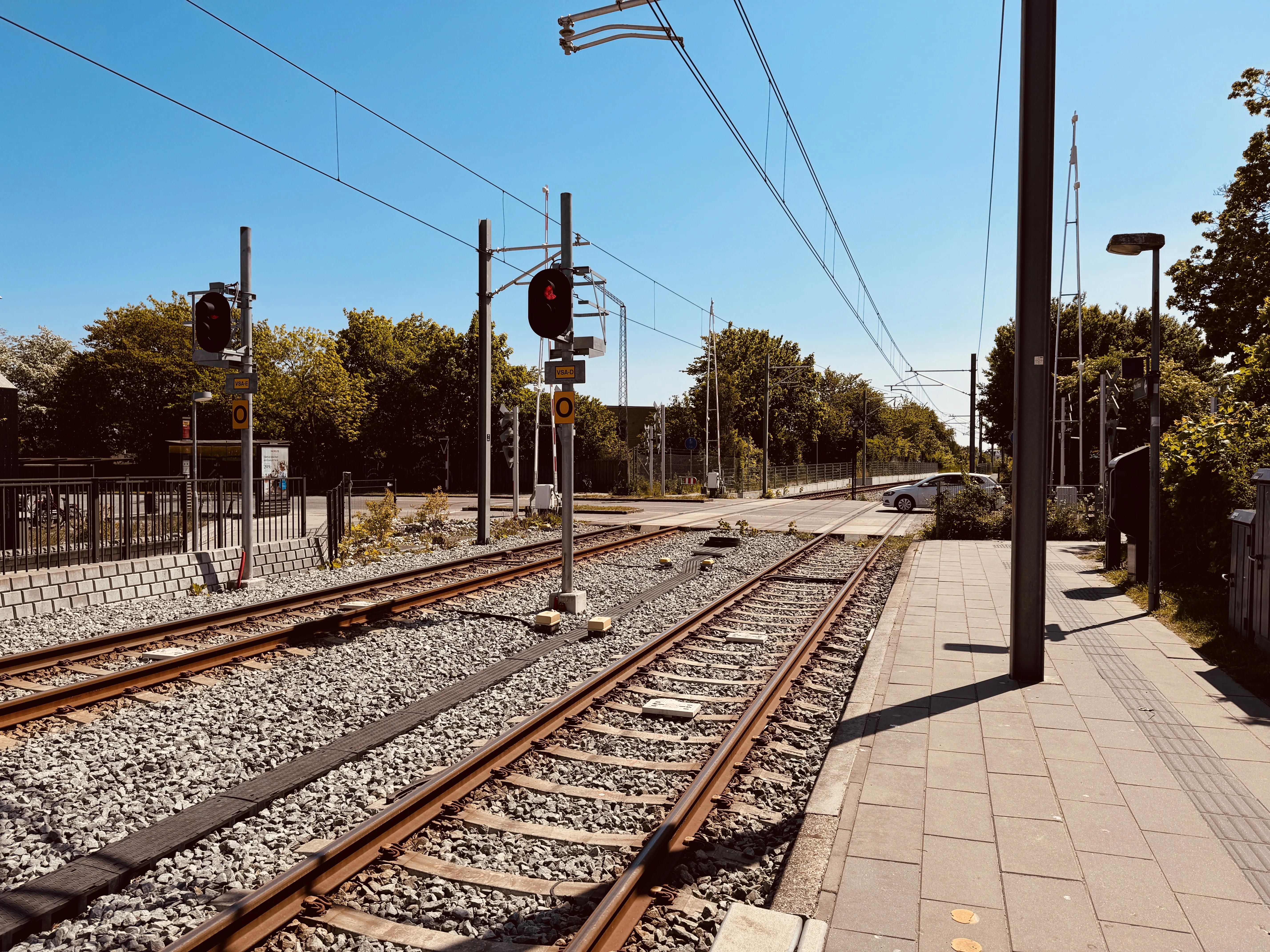 Billede af Vestre Strandallé Letbanestation. Billede af Vestre Strandallé Letbanestation.