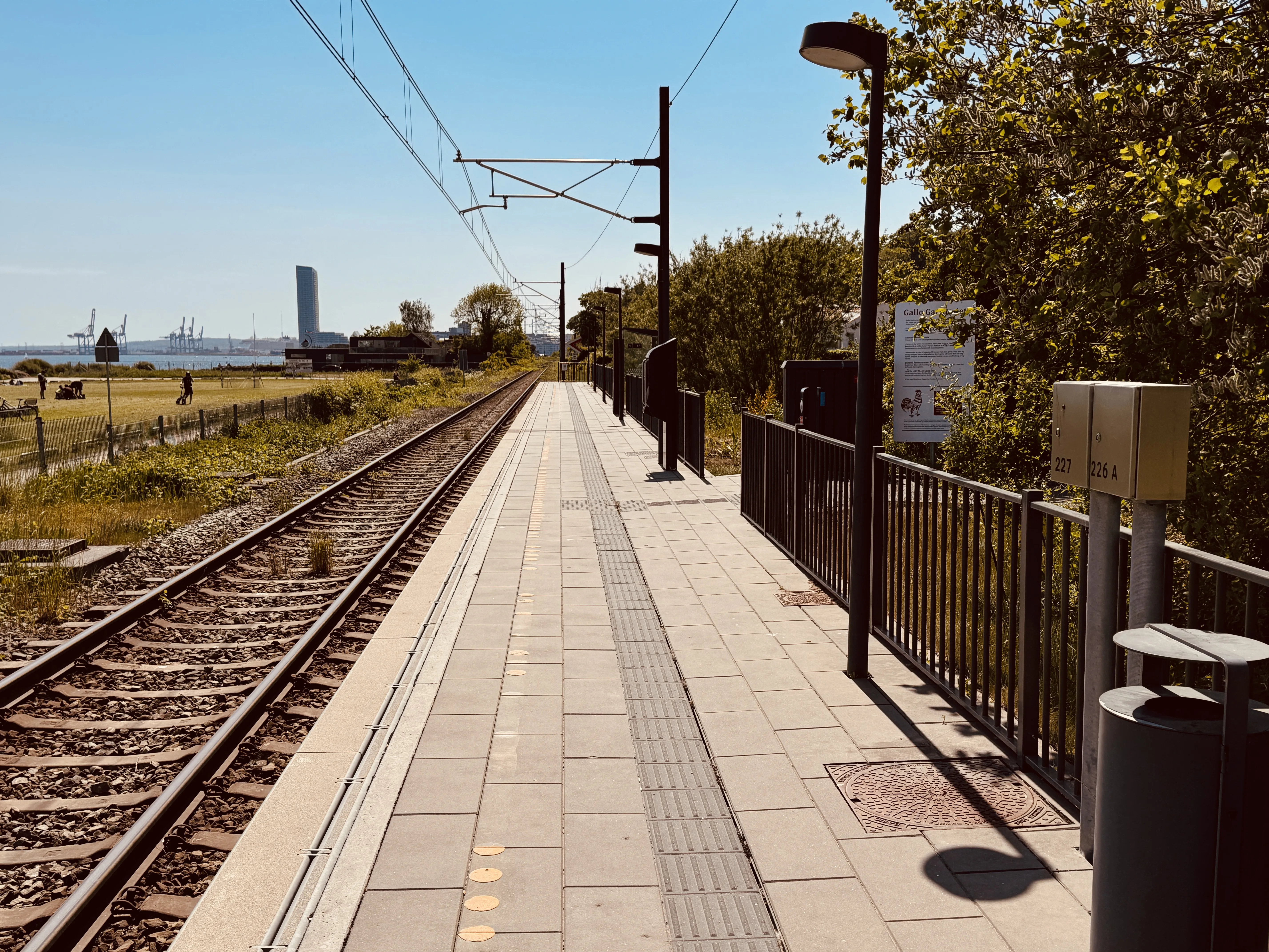 Billede af Risskov Strandpark Letbanestation. Billede af Risskov Strandpark Letbanestation.