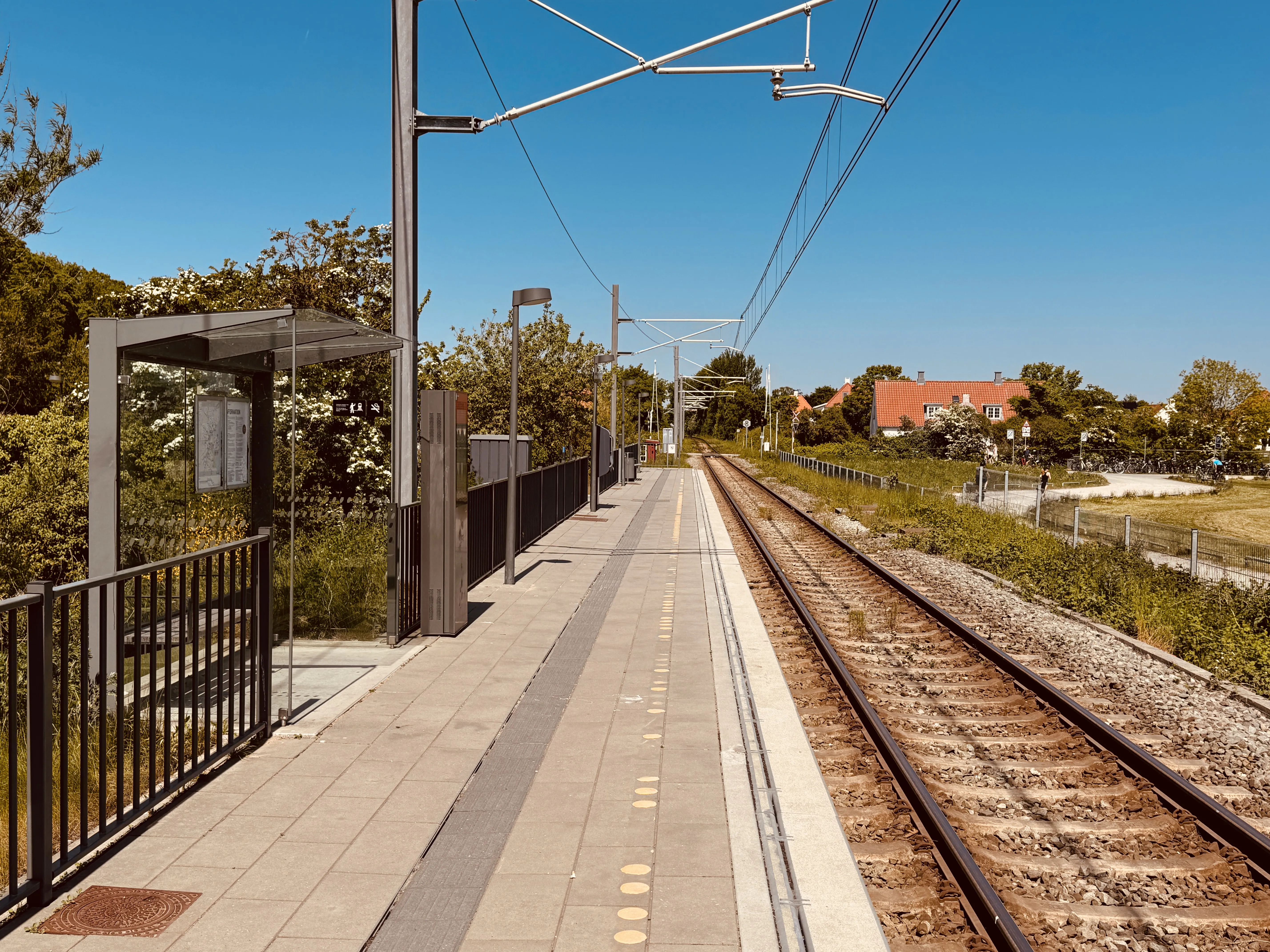 Billede af Risskov Strandpark Letbanestation. Billede af Risskov Strandpark Letbanestation.