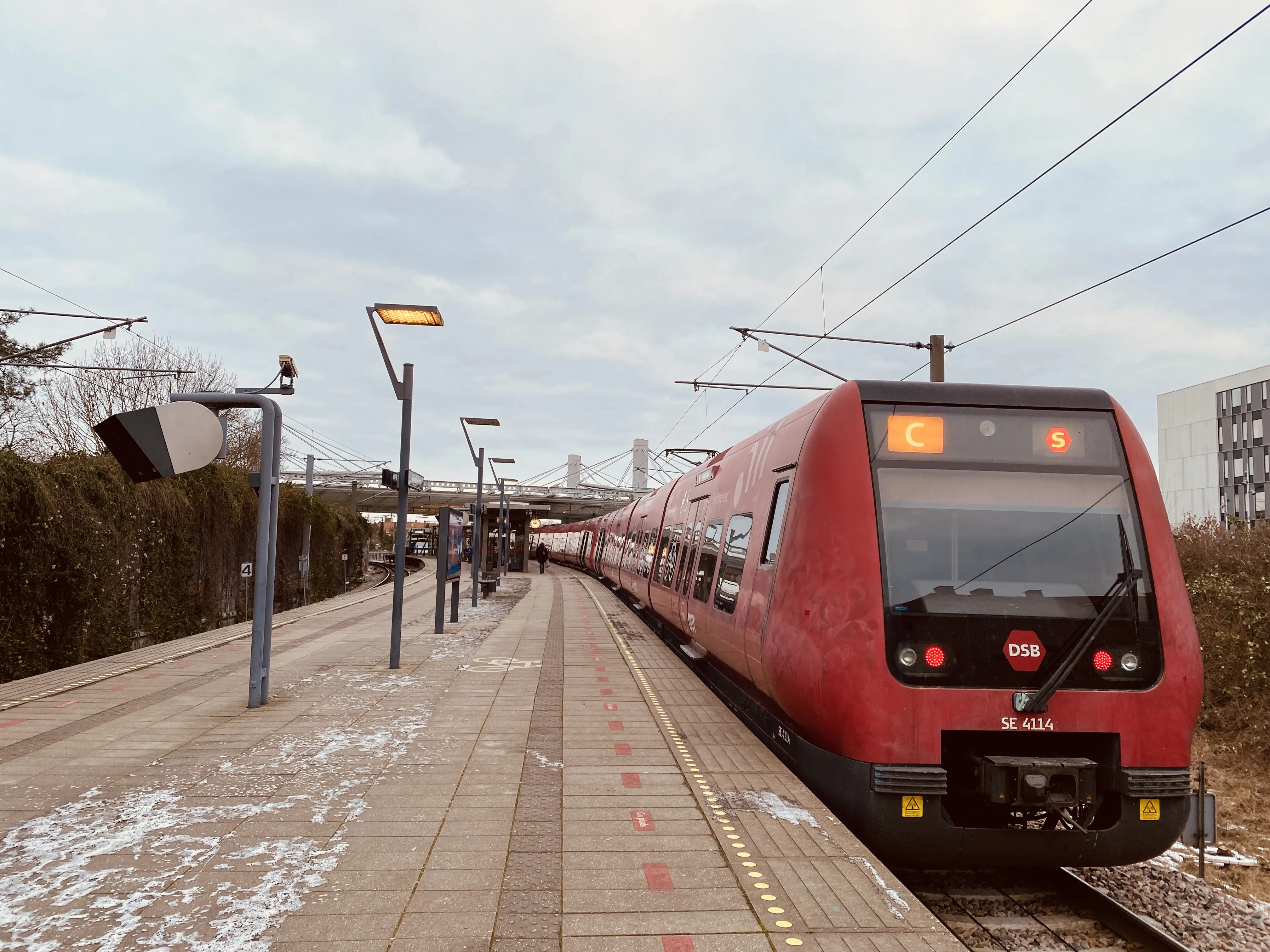 Billede af DSB SE 4114 fotograferet ud for Flintholm Station. Billede af DSB SE 4114 fotograferet ud for Flintholm Station.