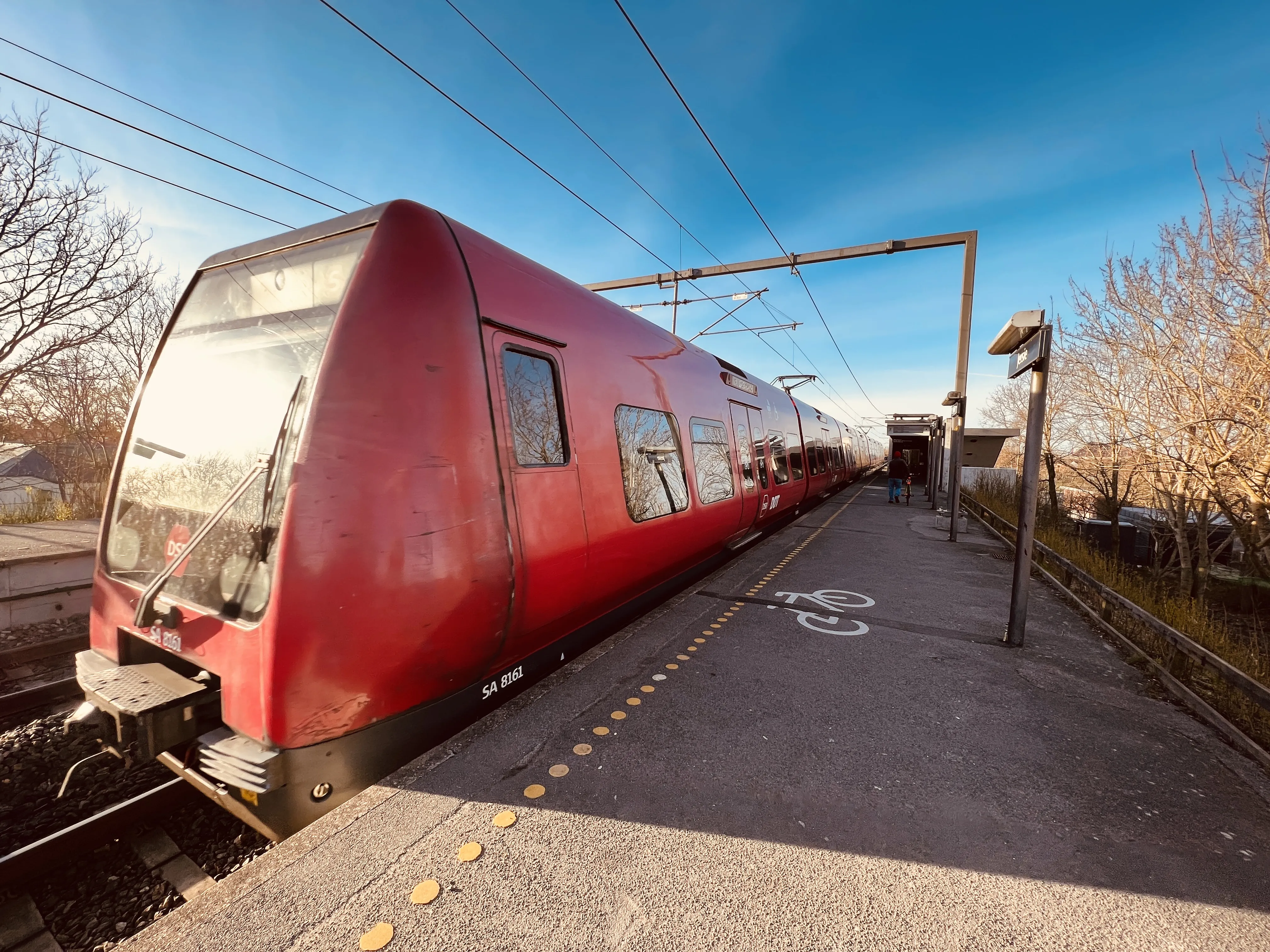 Billede af DSB SA 8161 fotograferet ud for Jersie S-togstrinbræt. Billede af DSB SA 8161 fotograferet ud for Jersie S-togstrinbræt.
