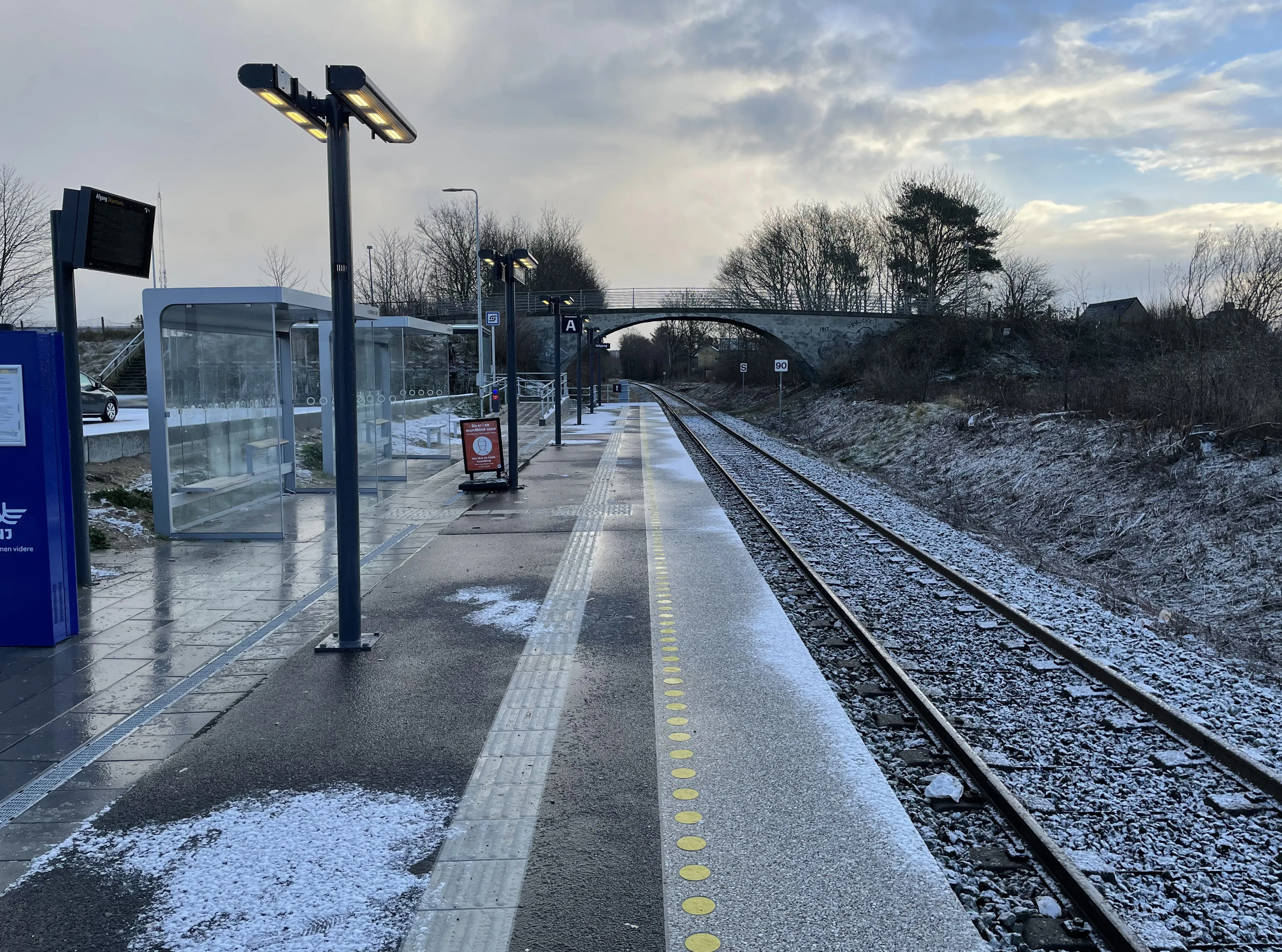 Billede af Hjørring Øst Station, sett mot øst Billede af Hjørring Øst Station, sett mot øst