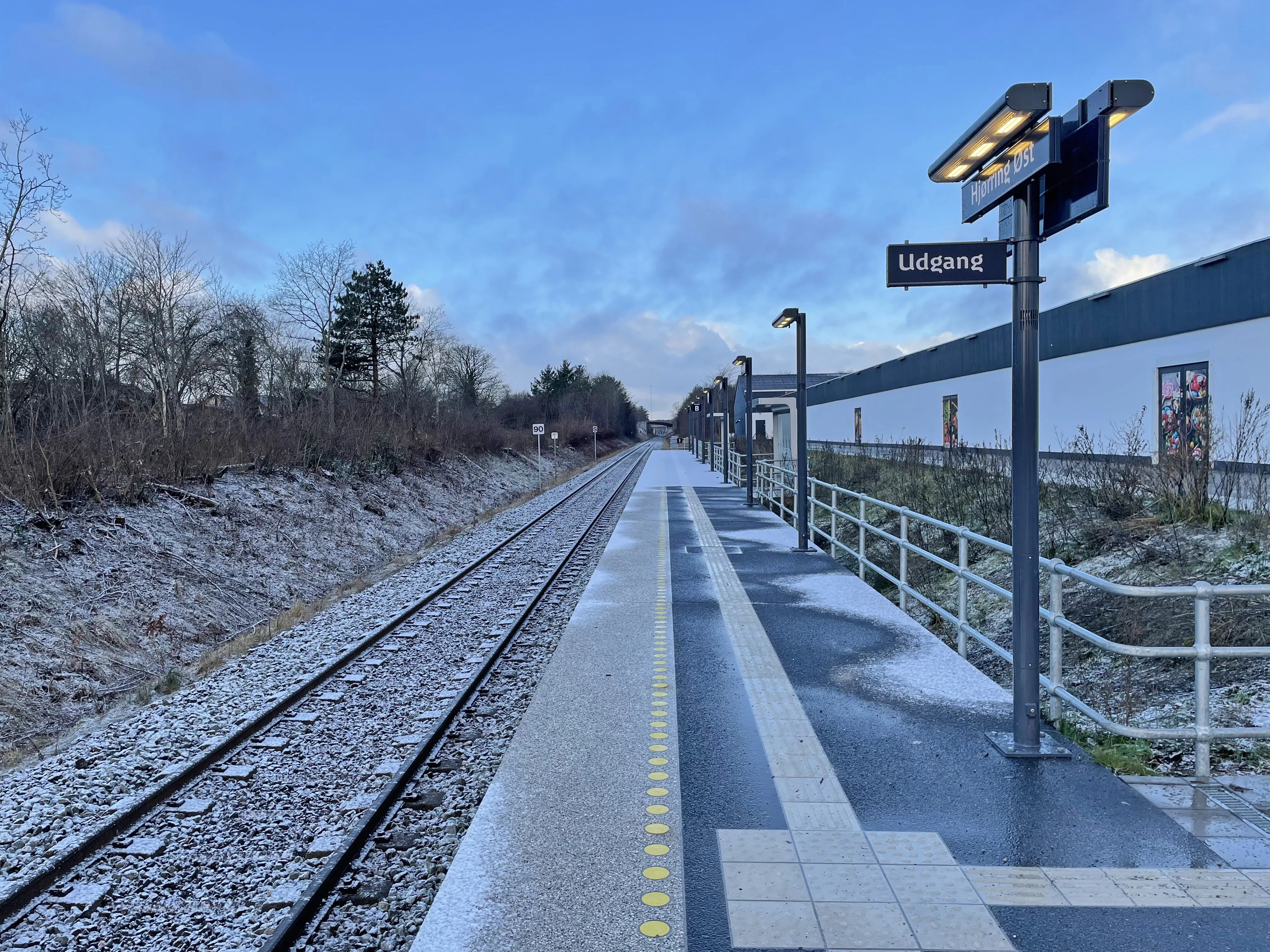 Billede af Hjørring Øst Station, sett mot vest Billede af Hjørring Øst Station, sett mot vest