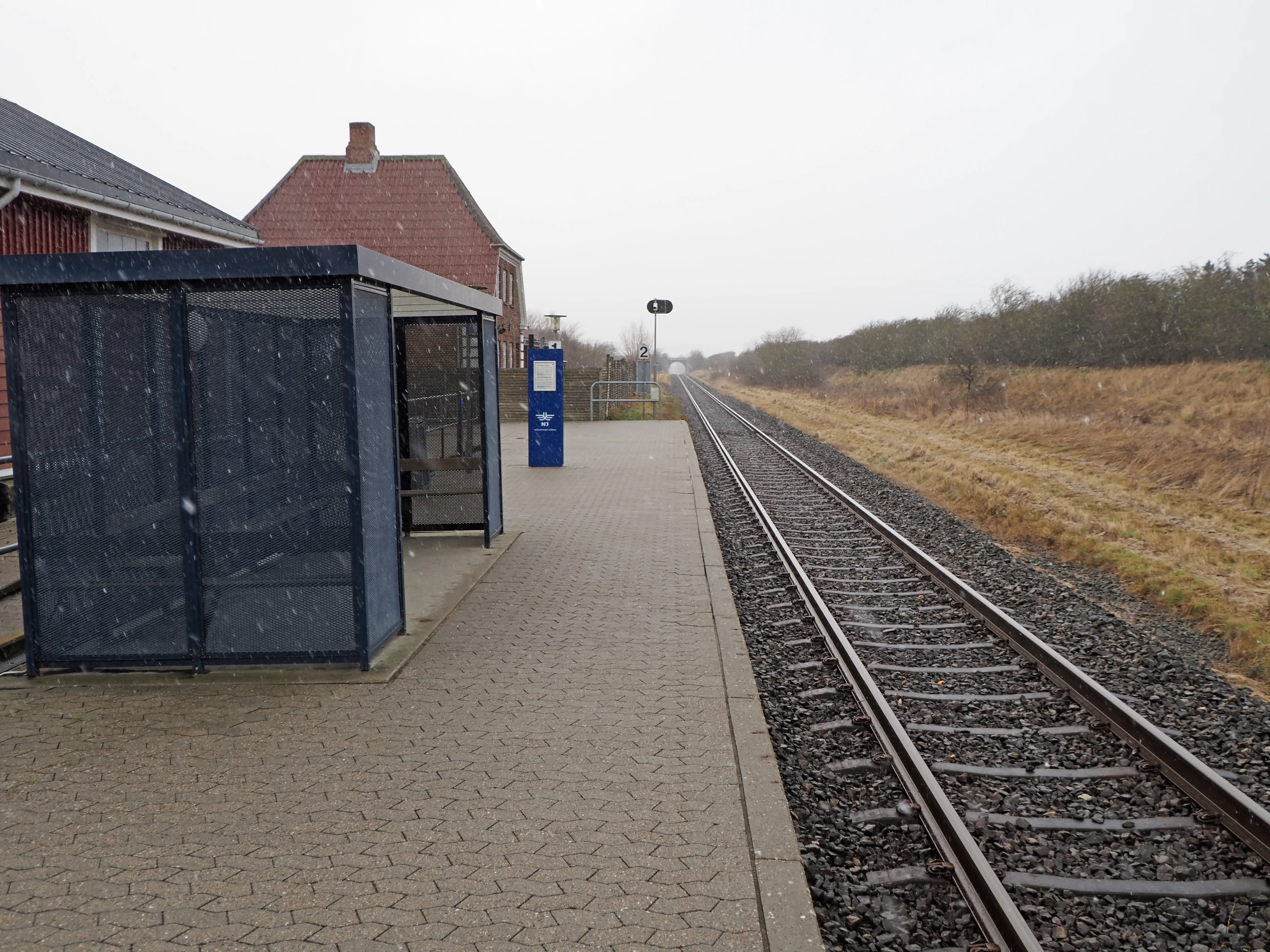 Billede af Vidstrup Station, sett retning Hirtshals Billede af Vidstrup Station, sett retning Hirtshals