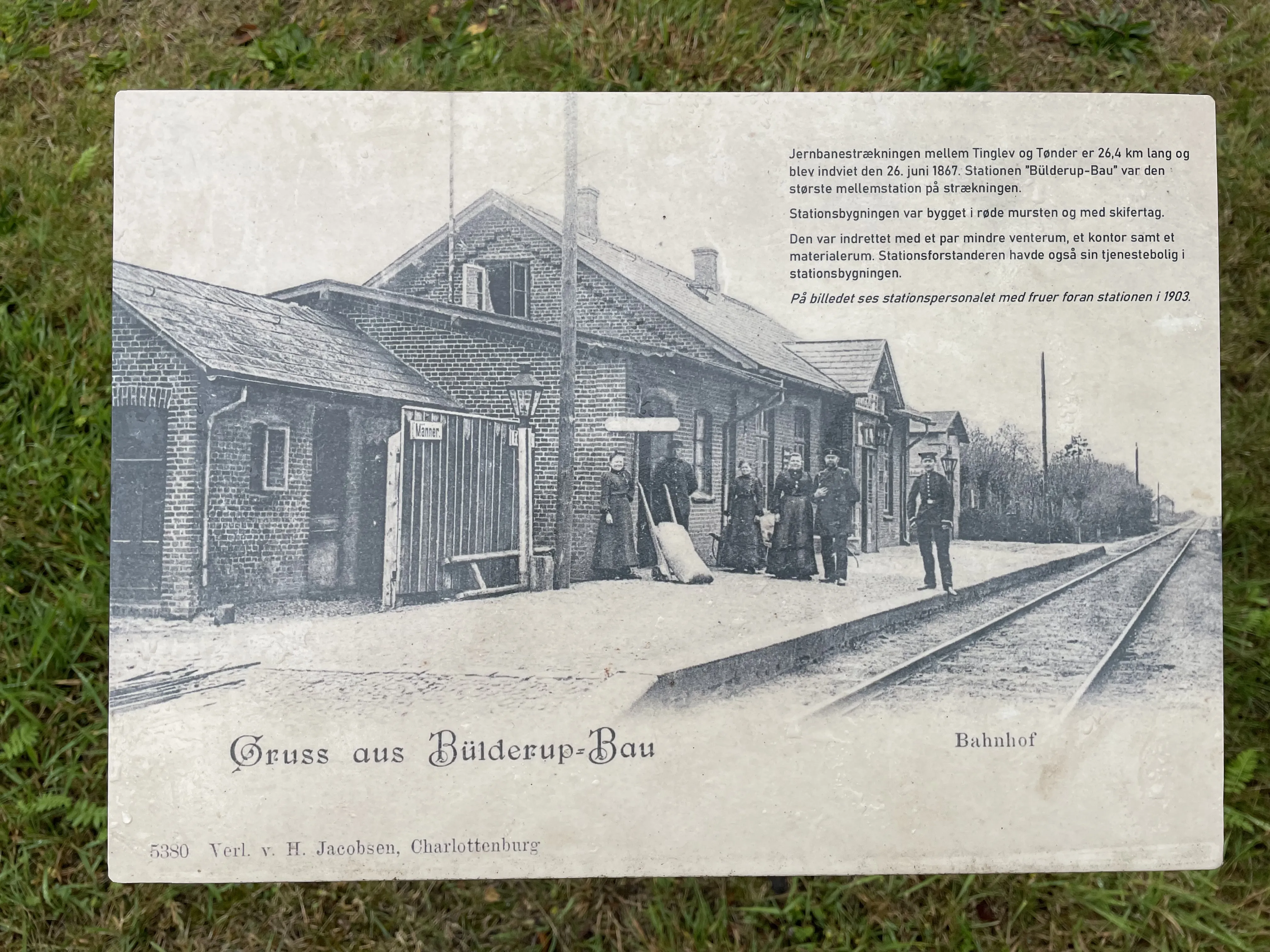 Billede af Bylderup-Bov Station fra gamle dager Billede af Bylderup-Bov Station fra gamle dager