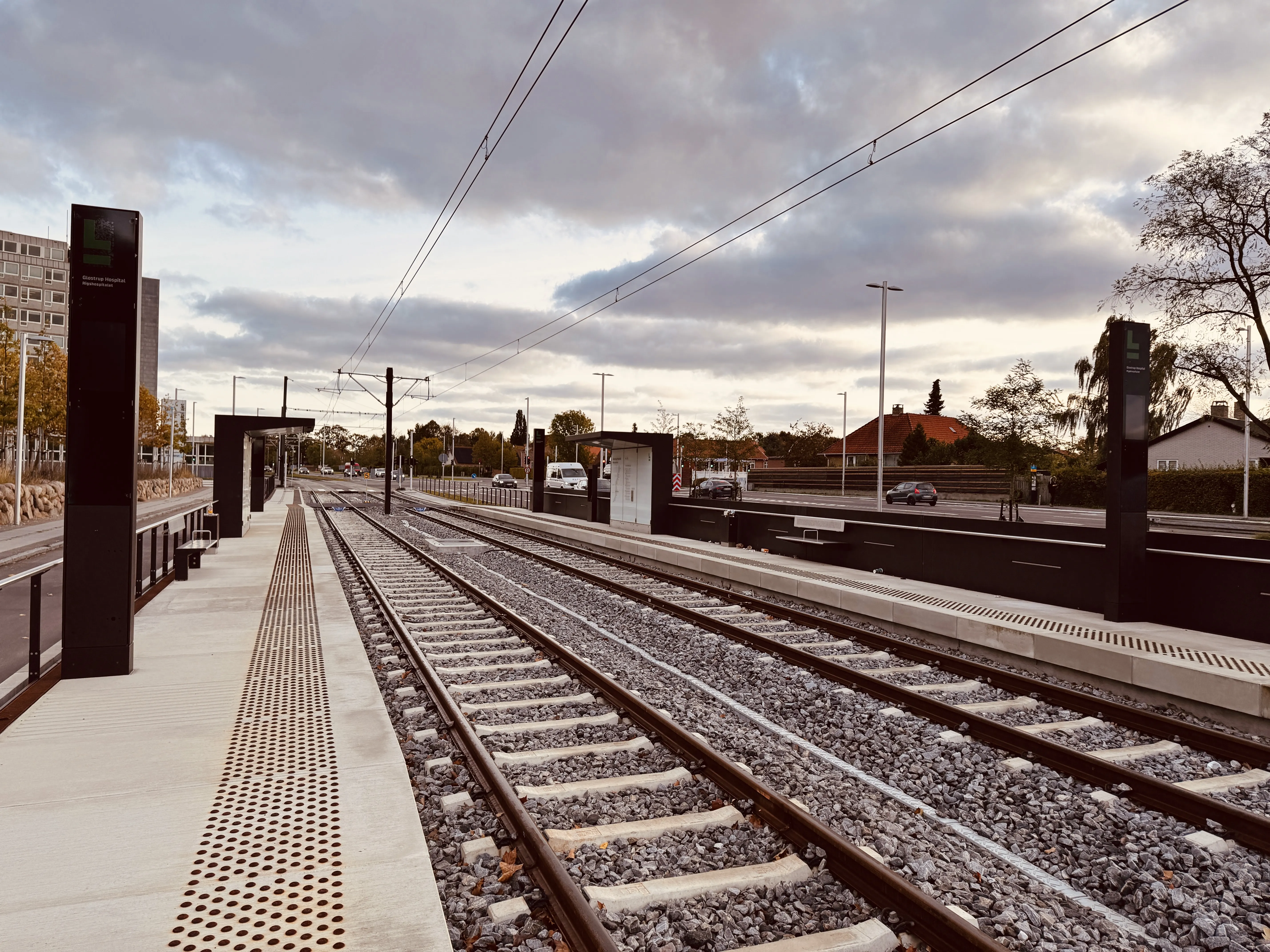 Billede af Glostrup Hospital Letbanestation. Billede af Glostrup Hospital Letbanestation.