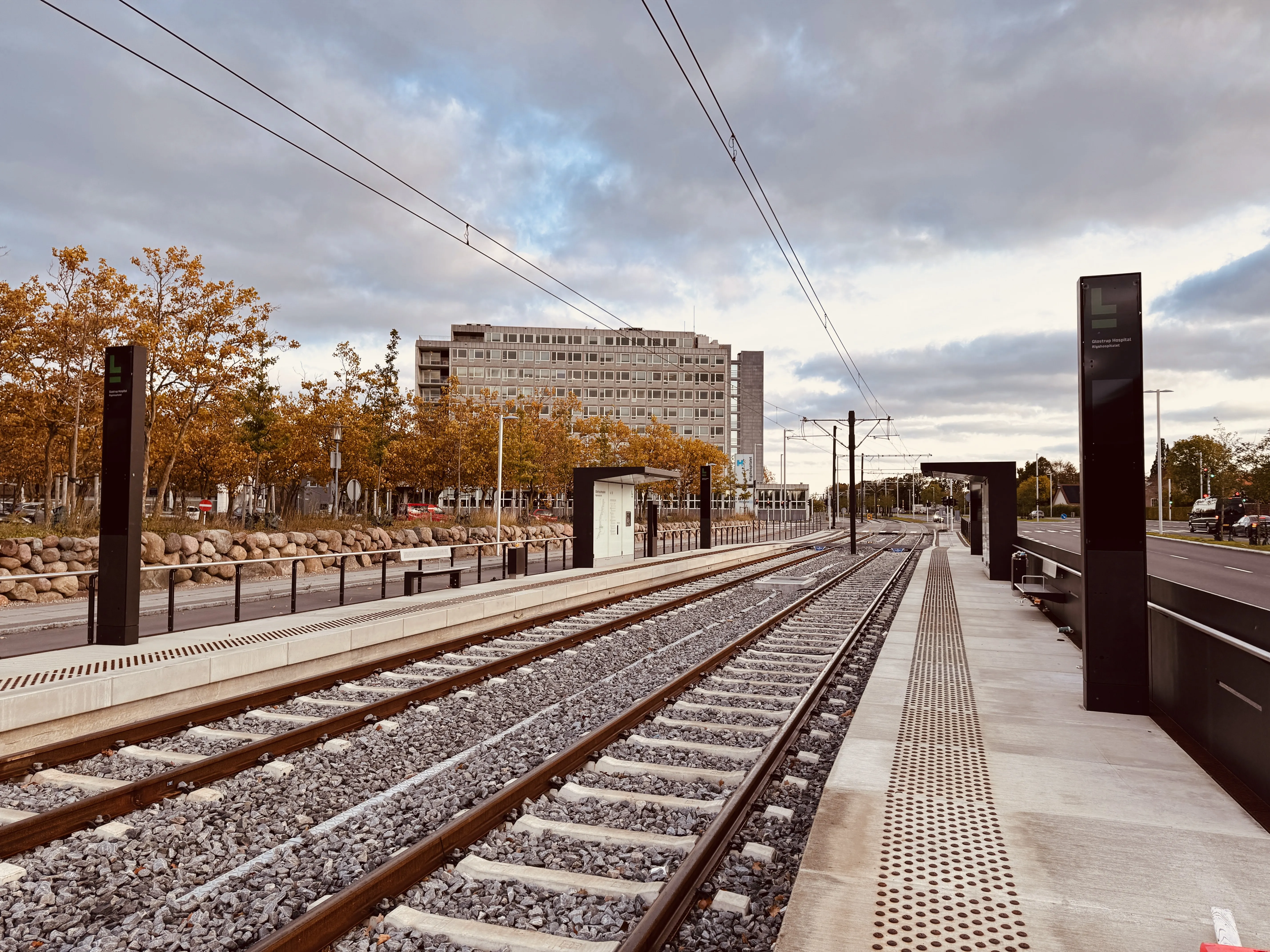 Billede af Glostrup Hospital Letbanestation. Billede af Glostrup Hospital Letbanestation.