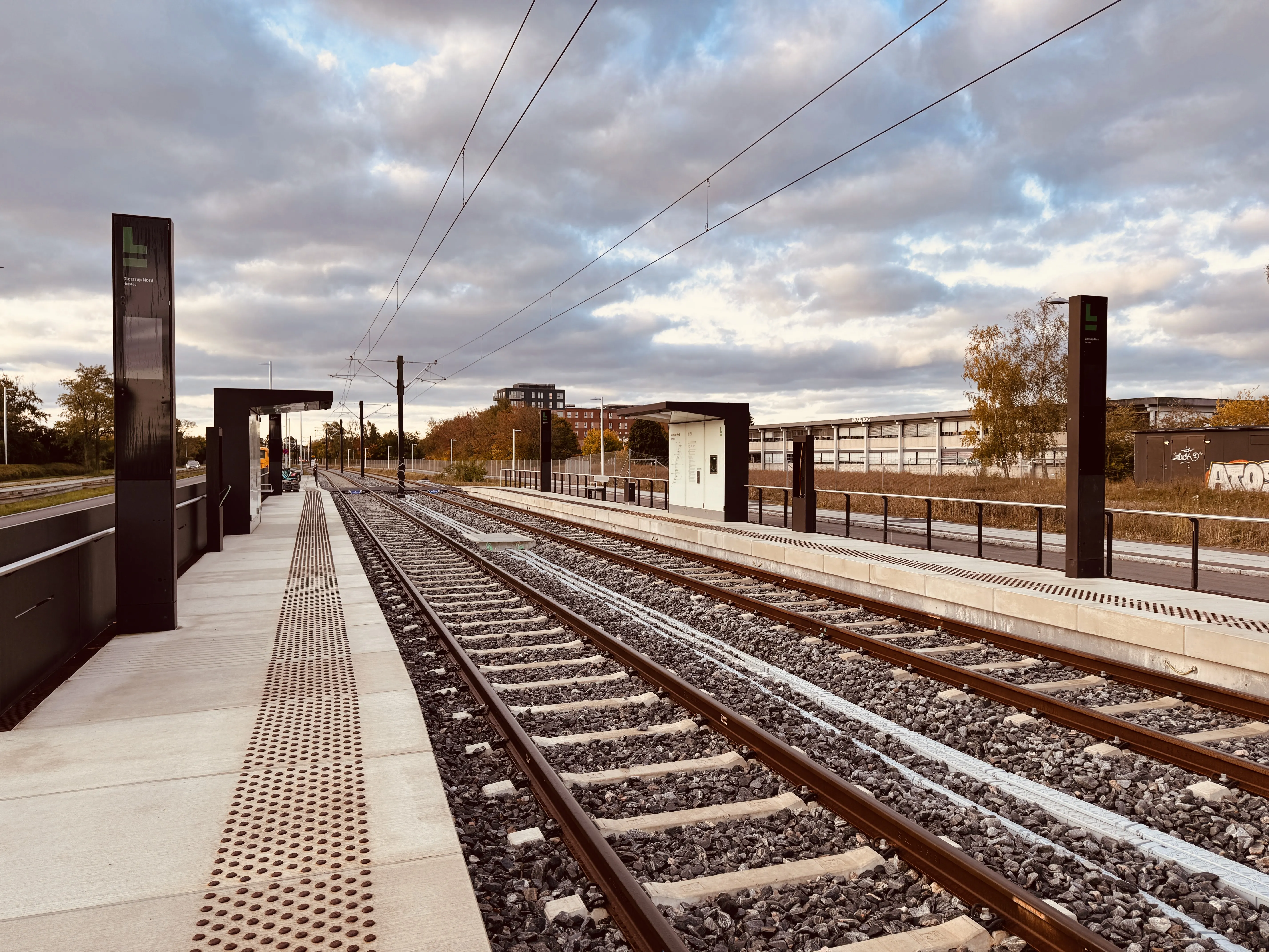Billede af Glostrup Nord Letbanestation. Billede af Glostrup Nord Letbanestation.