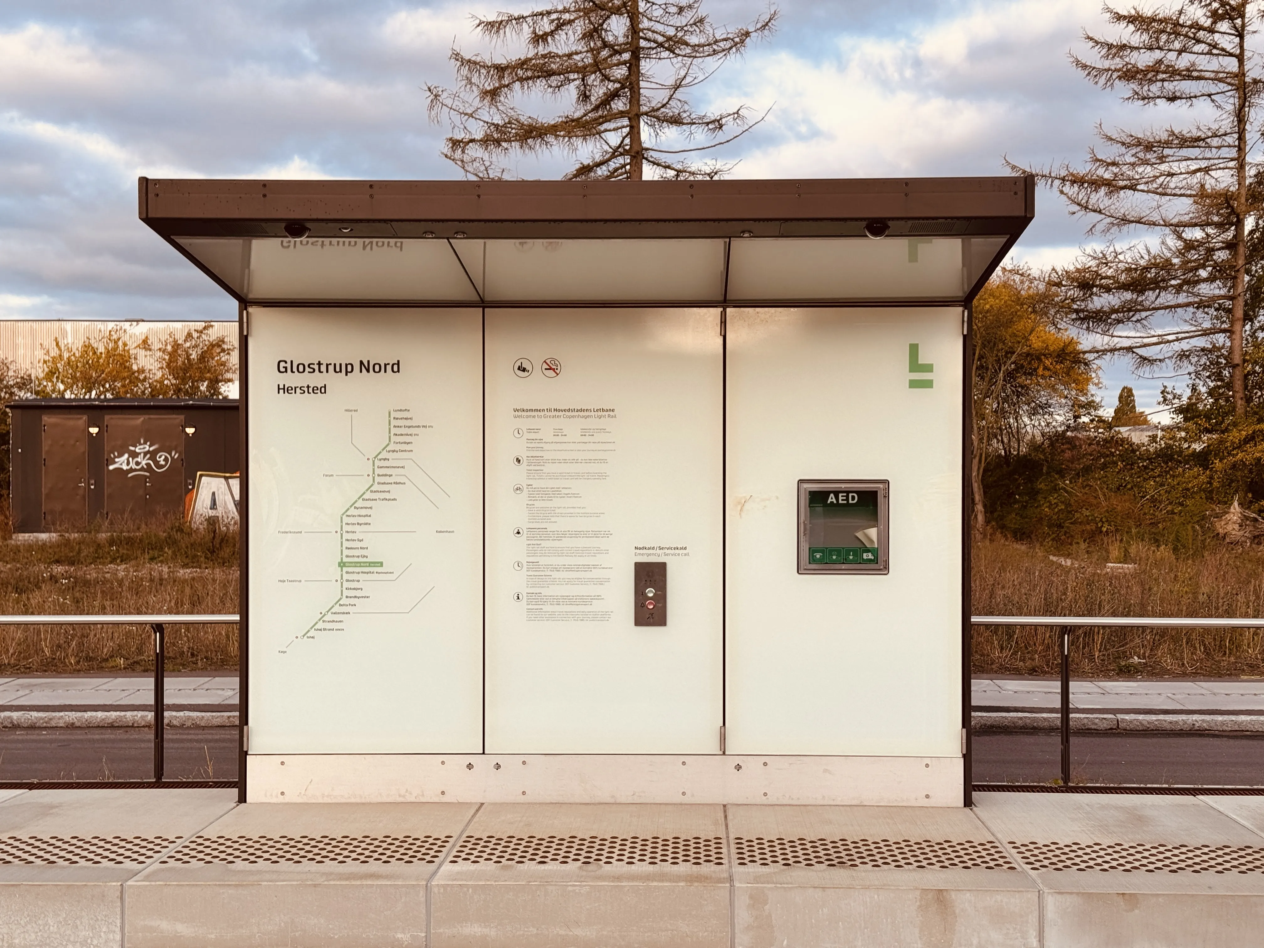 Billede af Glostrup Nord Letbanestation. Billede af Glostrup Nord Letbanestation.