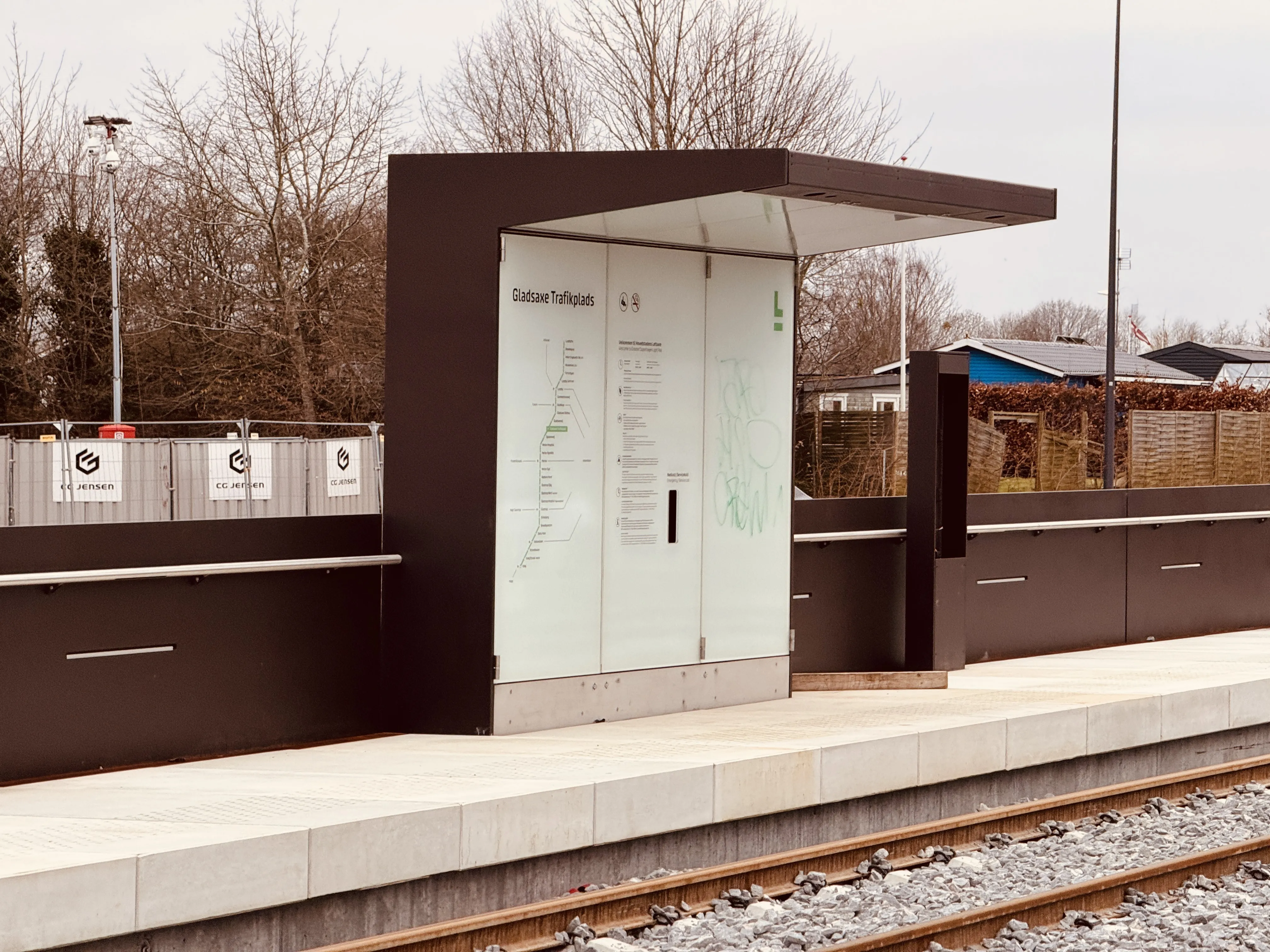 Billede af Gladsaxe Trafikplads Letbanestation. Billede af Gladsaxe Trafikplads Letbanestation.