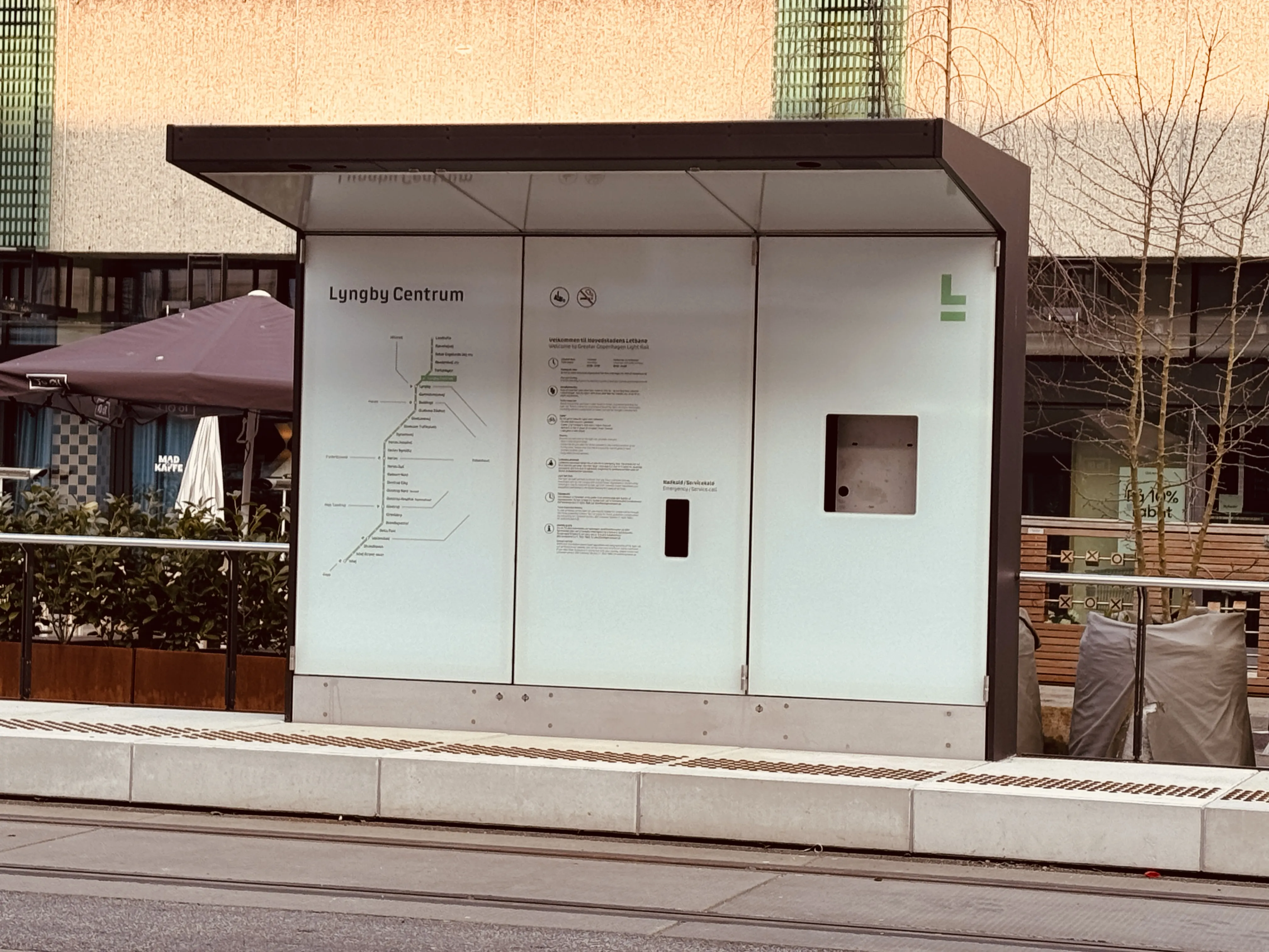 Billede af Lyngby Centrum Letbanestation. Billede af Lyngby Centrum Letbanestation.