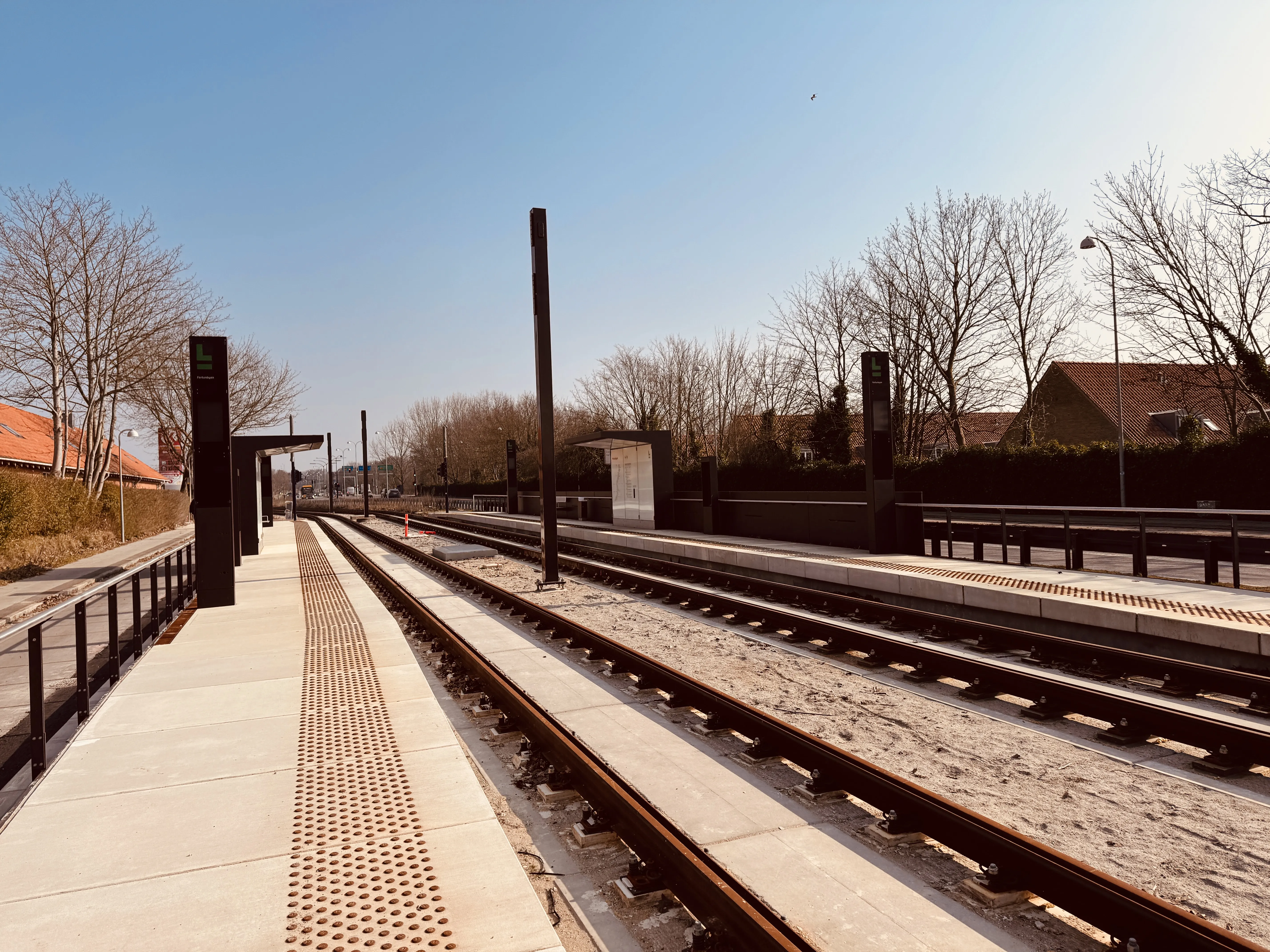 Billede af Fortunbyen Letbanestation. Billede af Fortunbyen Letbanestation.