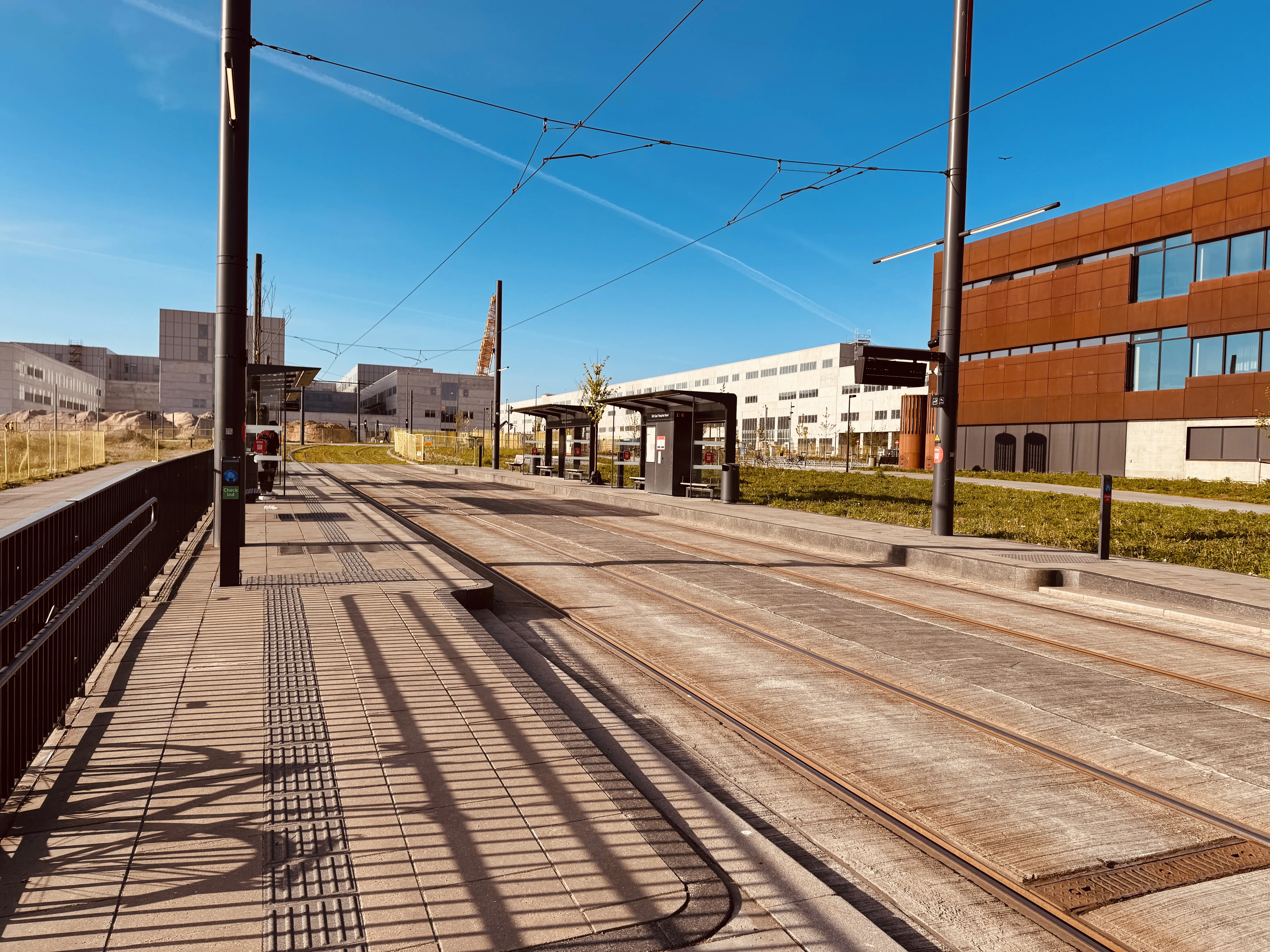 Billede af SDU Syd/Hospital Nord Letbanestation. Billede af SDU Syd/Hospital Nord Letbanestation.