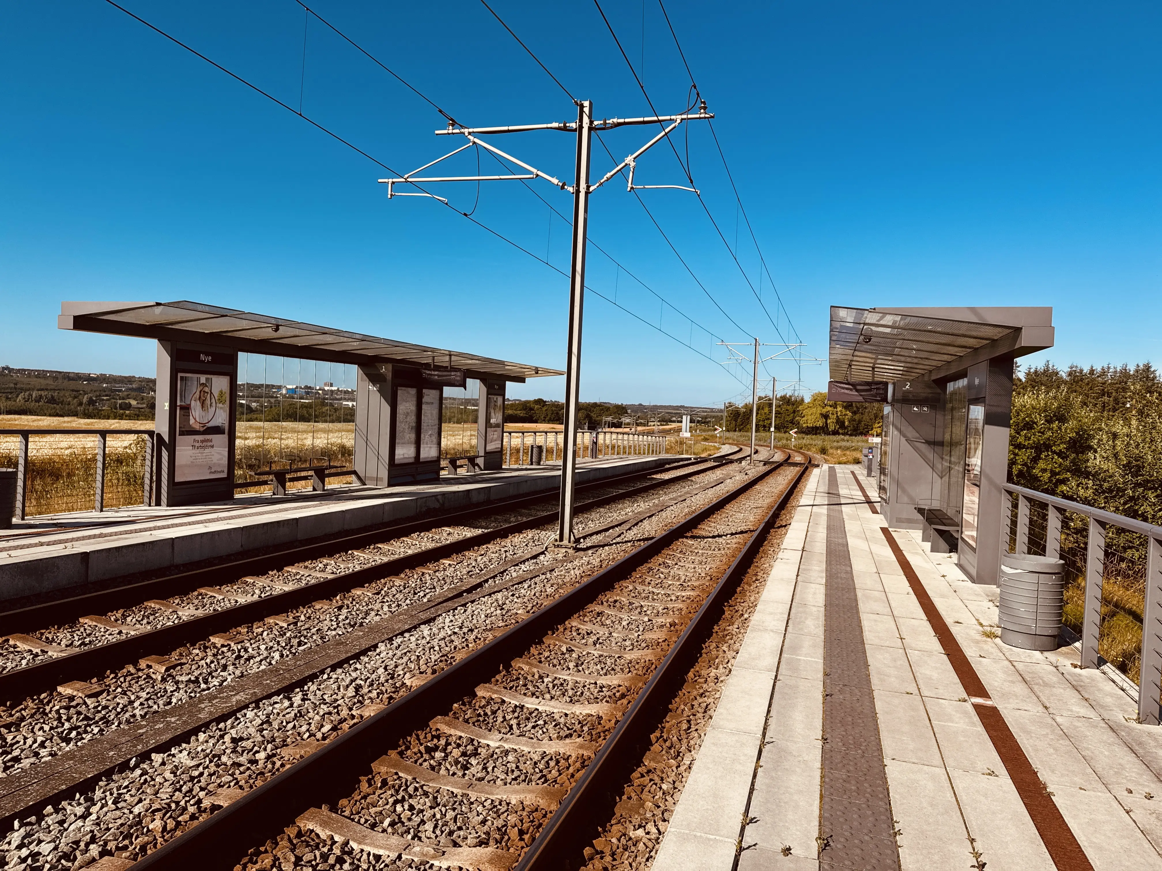 Billede af Nye Letbanestation.