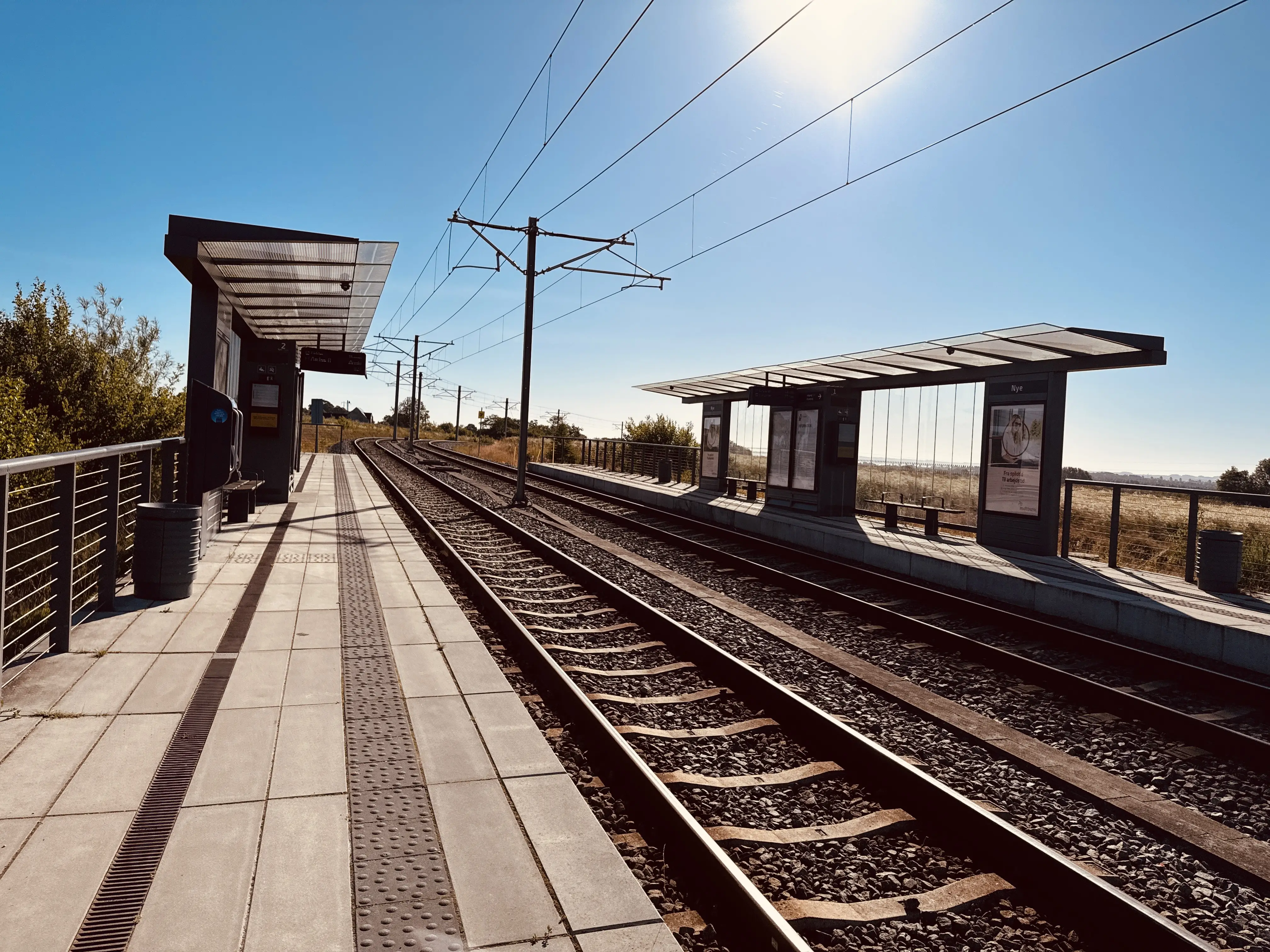 Billede af Nye Letbanestation.