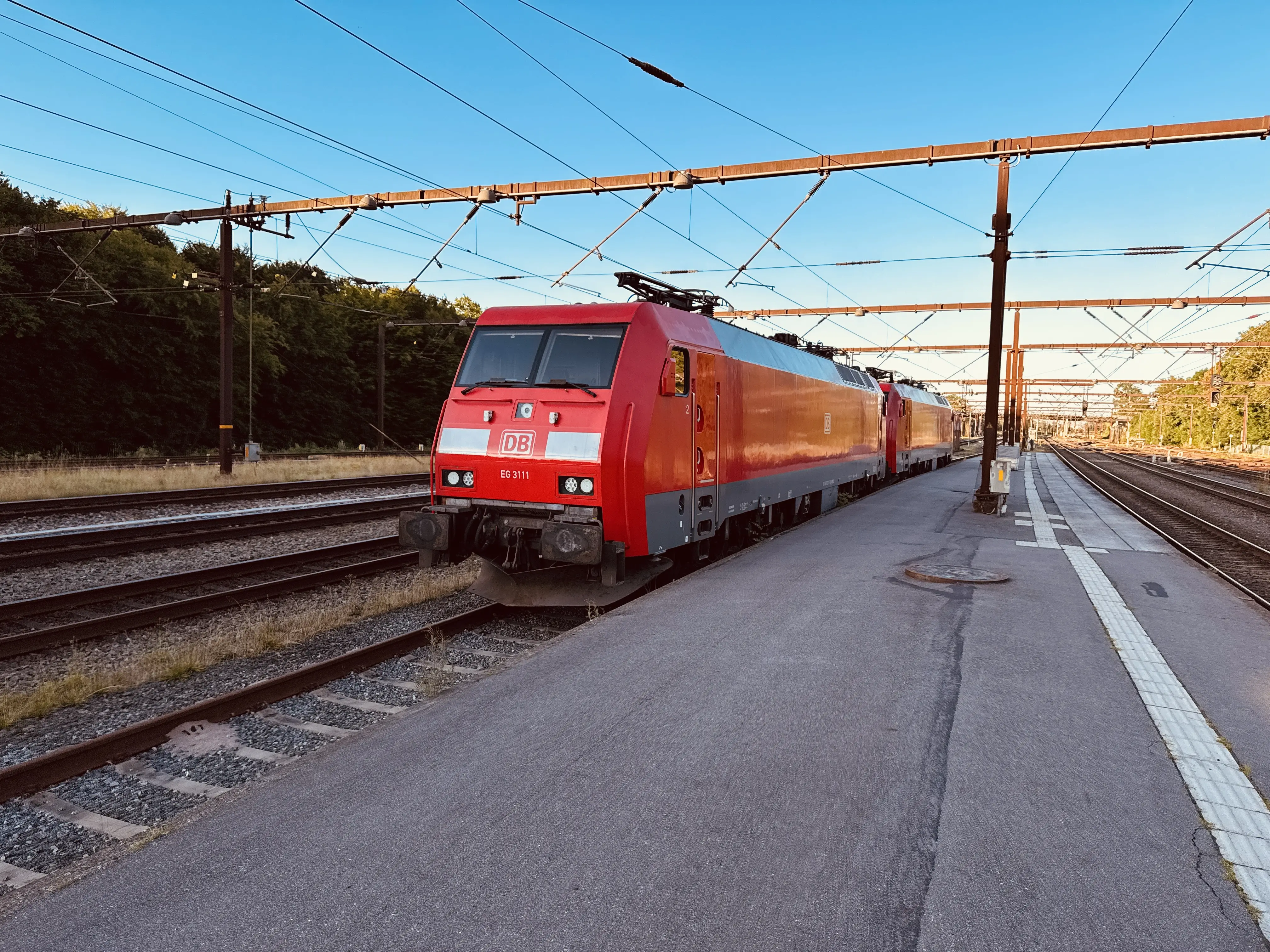 Billede af DBCSC EG 3111, tidligere DSB EG 3111 fotograferet ud for Fredericia Station.