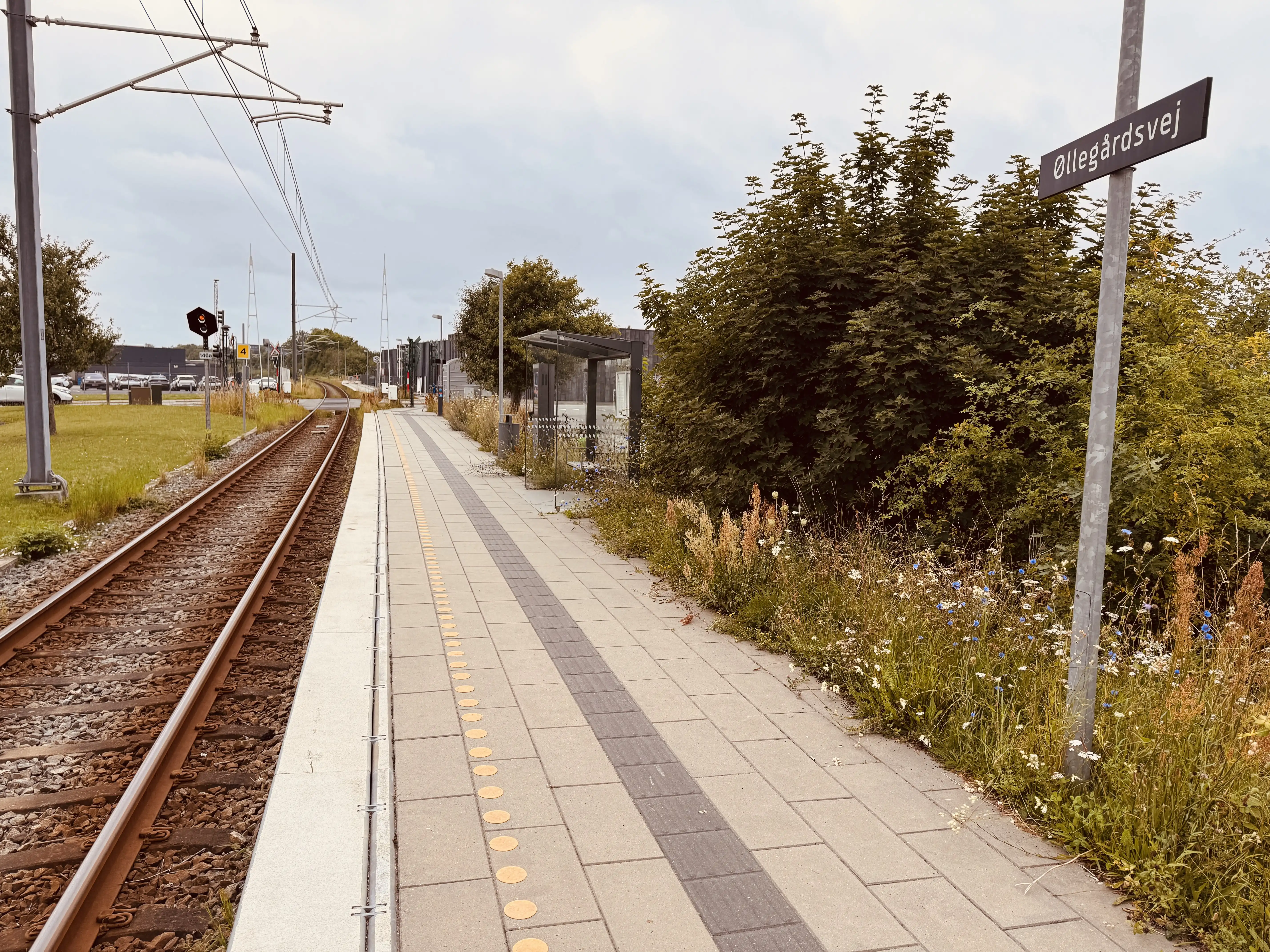 Billede af Øllegårdsvej Letbanestation. Billede af Øllegårdsvej Letbanestation.