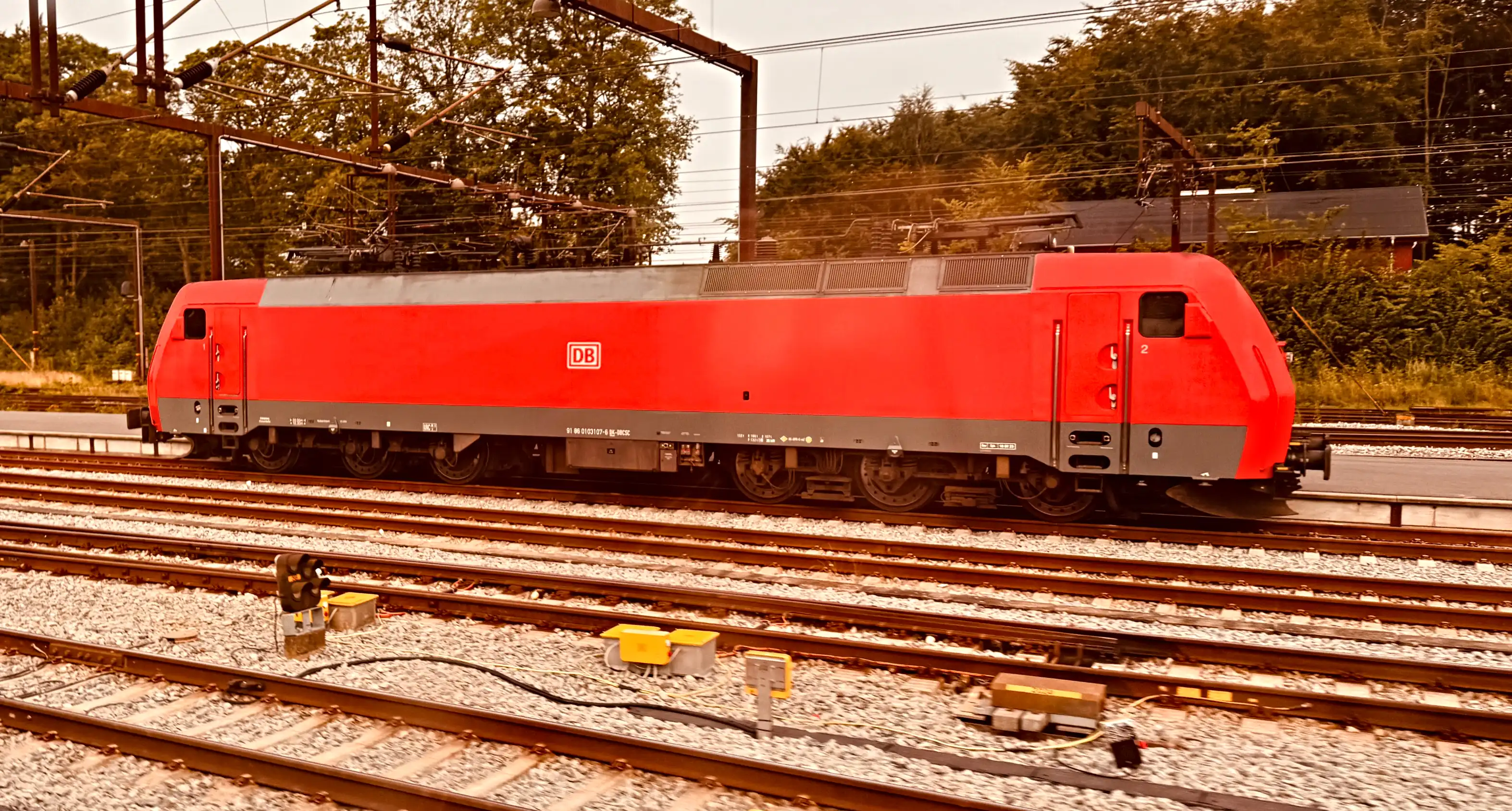 Billede af DBCSC EG 3107, tidligere DSB EG 3107 fotograferet ud for Fredericia Station.