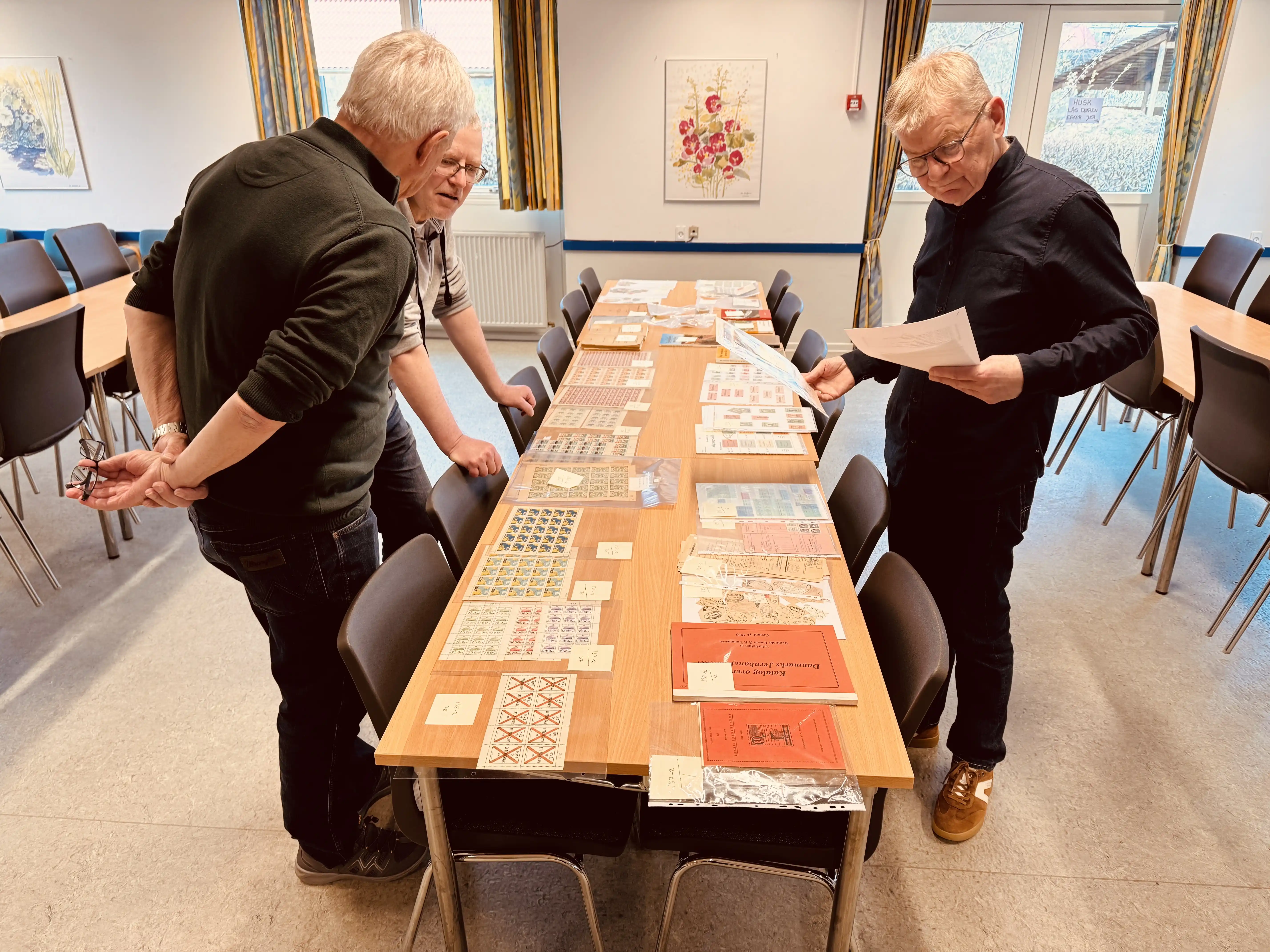 Materiale gennemgang til auktionen Materiale gennemgang til auktionen